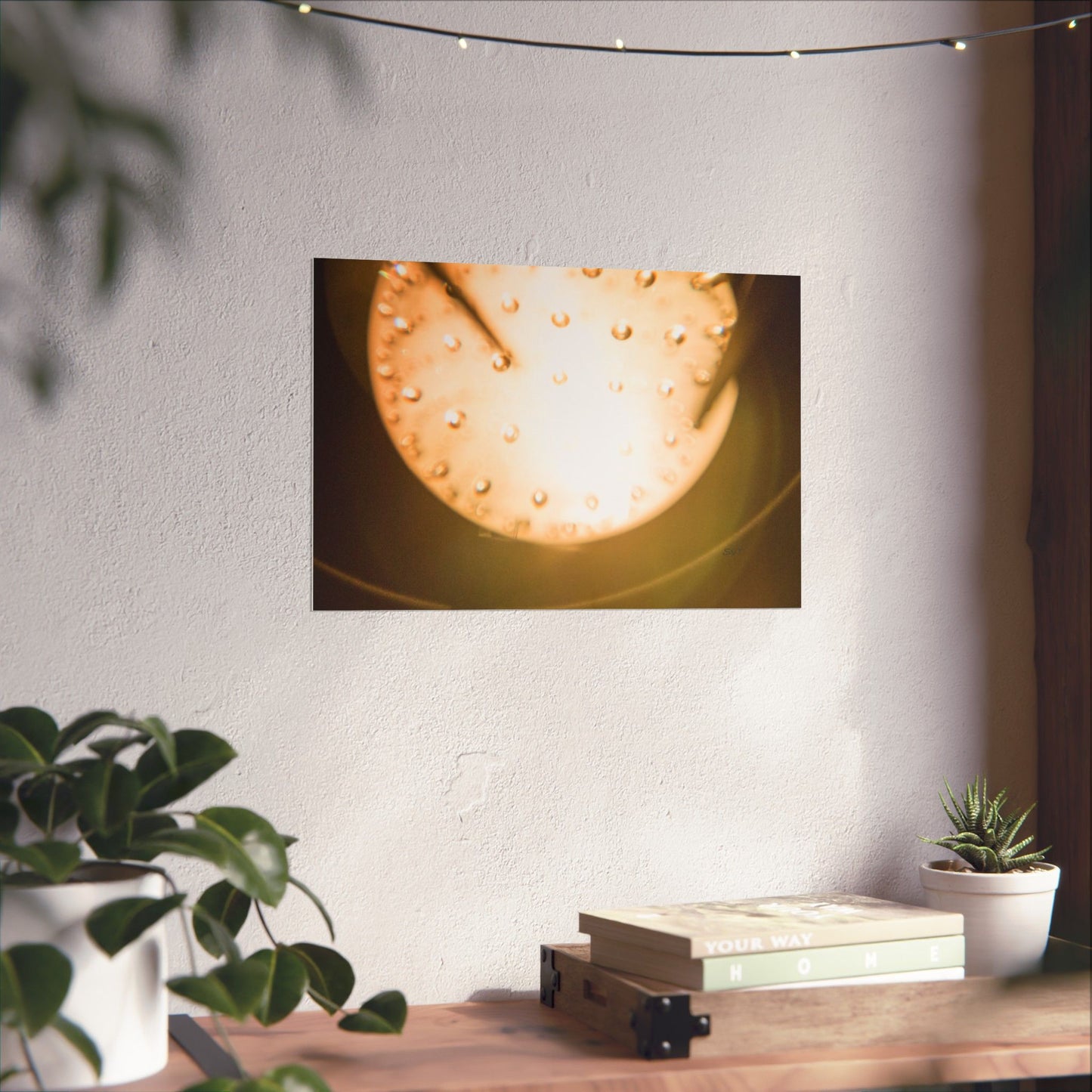 SUN GLOBE - Matte Poster, Wall Art, Home Decor, Seasonal Decoration, Gift for Nature Lovers, Fall Artwork