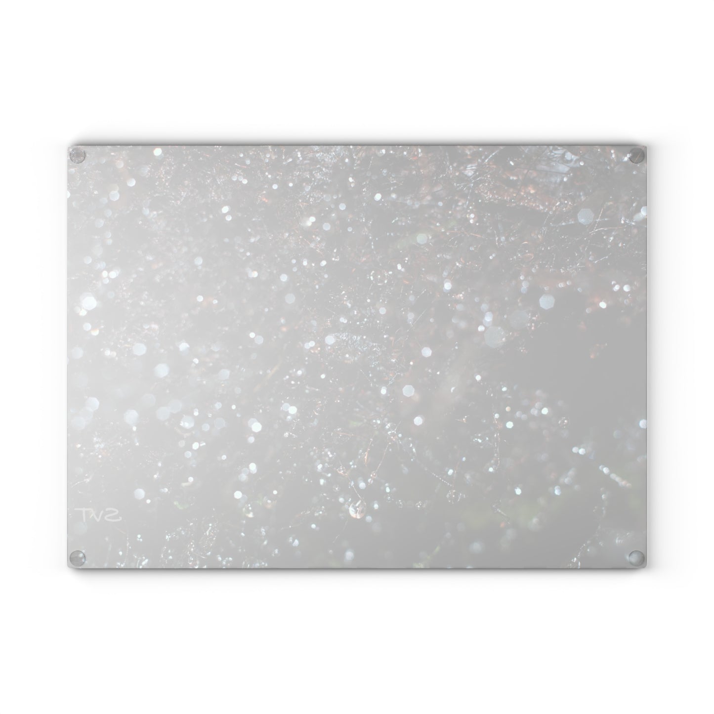 DROPLETS - Artistic Glass Cutting Board - Unique Kitchen Decor, Modern Chef Gift, Housewarming Present, Vibrant Kitchen Accessory, Abstract Photography Art Design