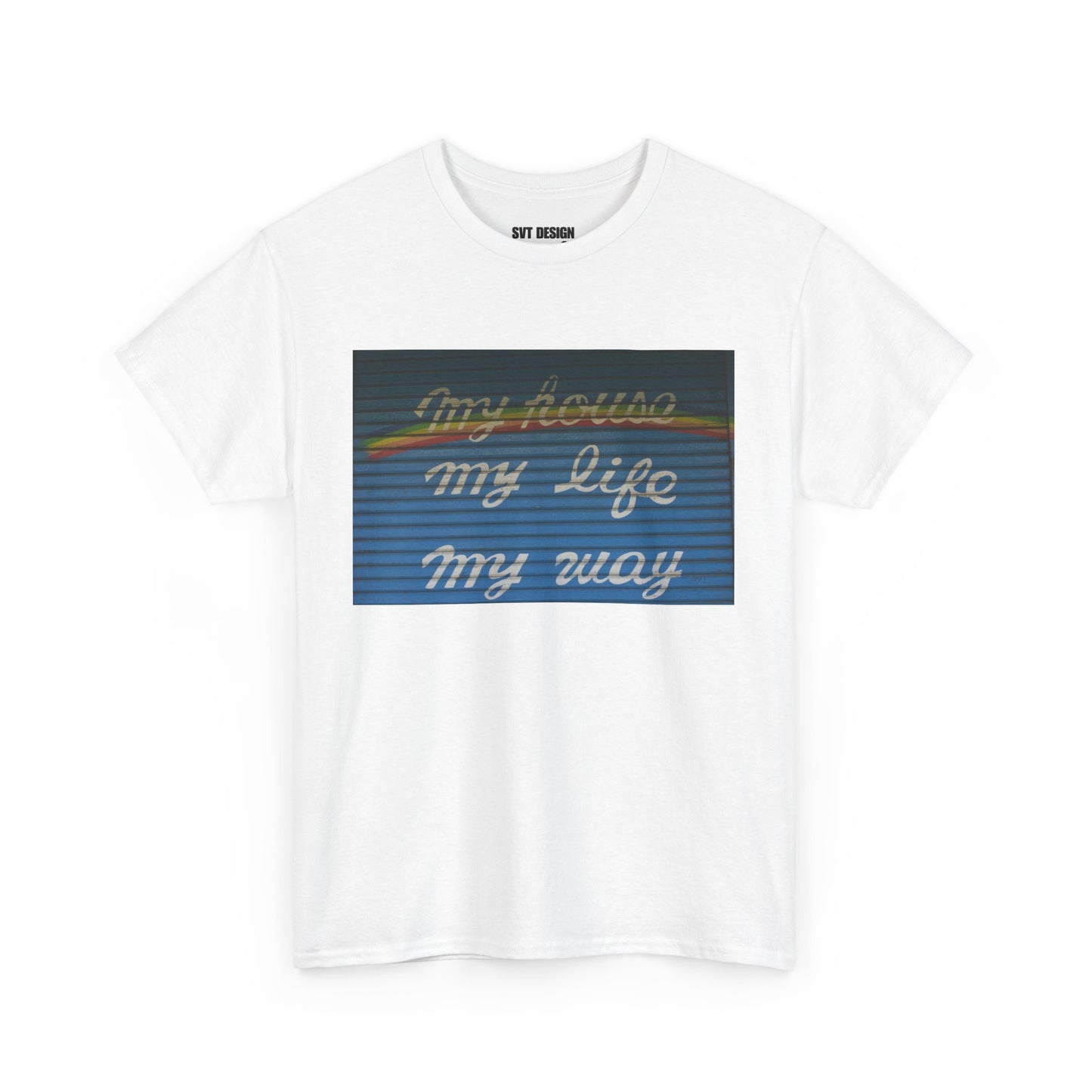 MY HOUSE, MY LIFE, MY WAY- Unisex Artistic Night Light Design T-Shirt Tee