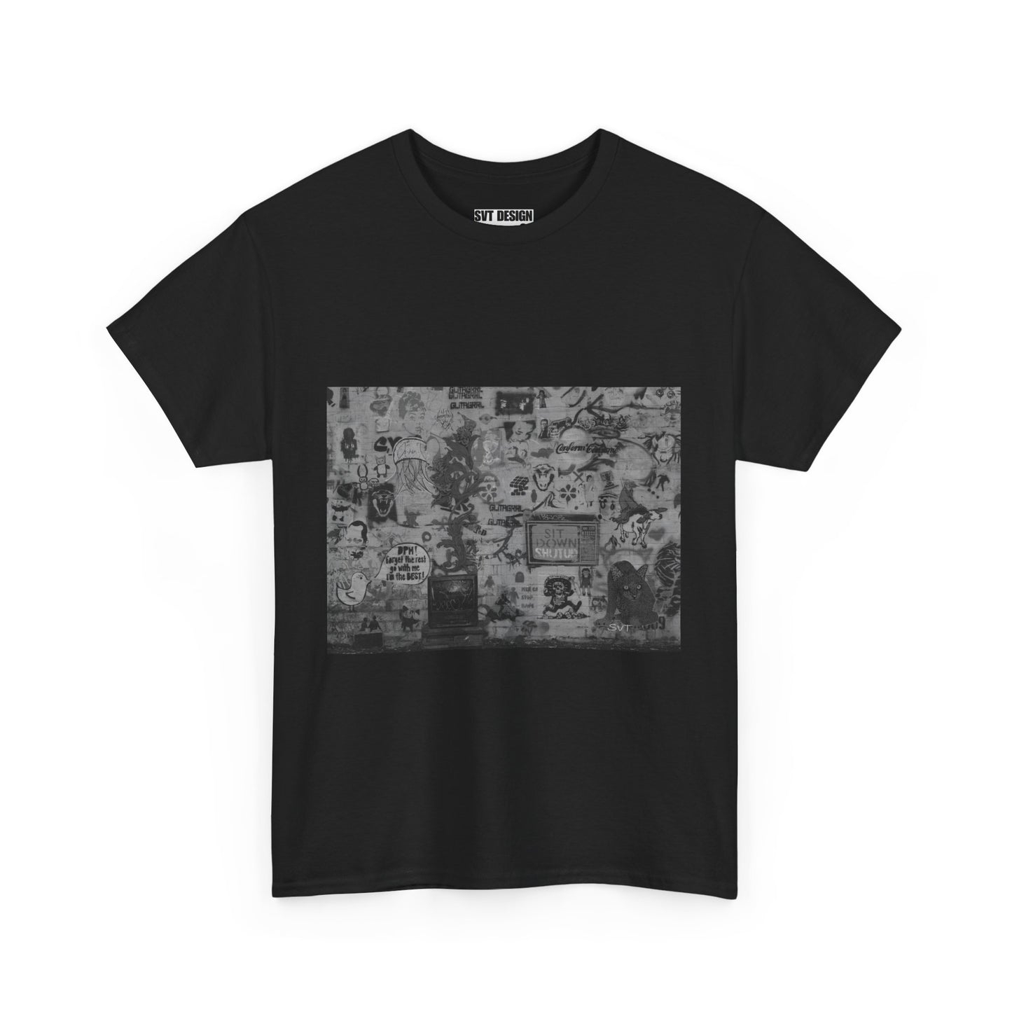 TELEVISION - Unisex Artistic Black & White Design T-Shirt Tee