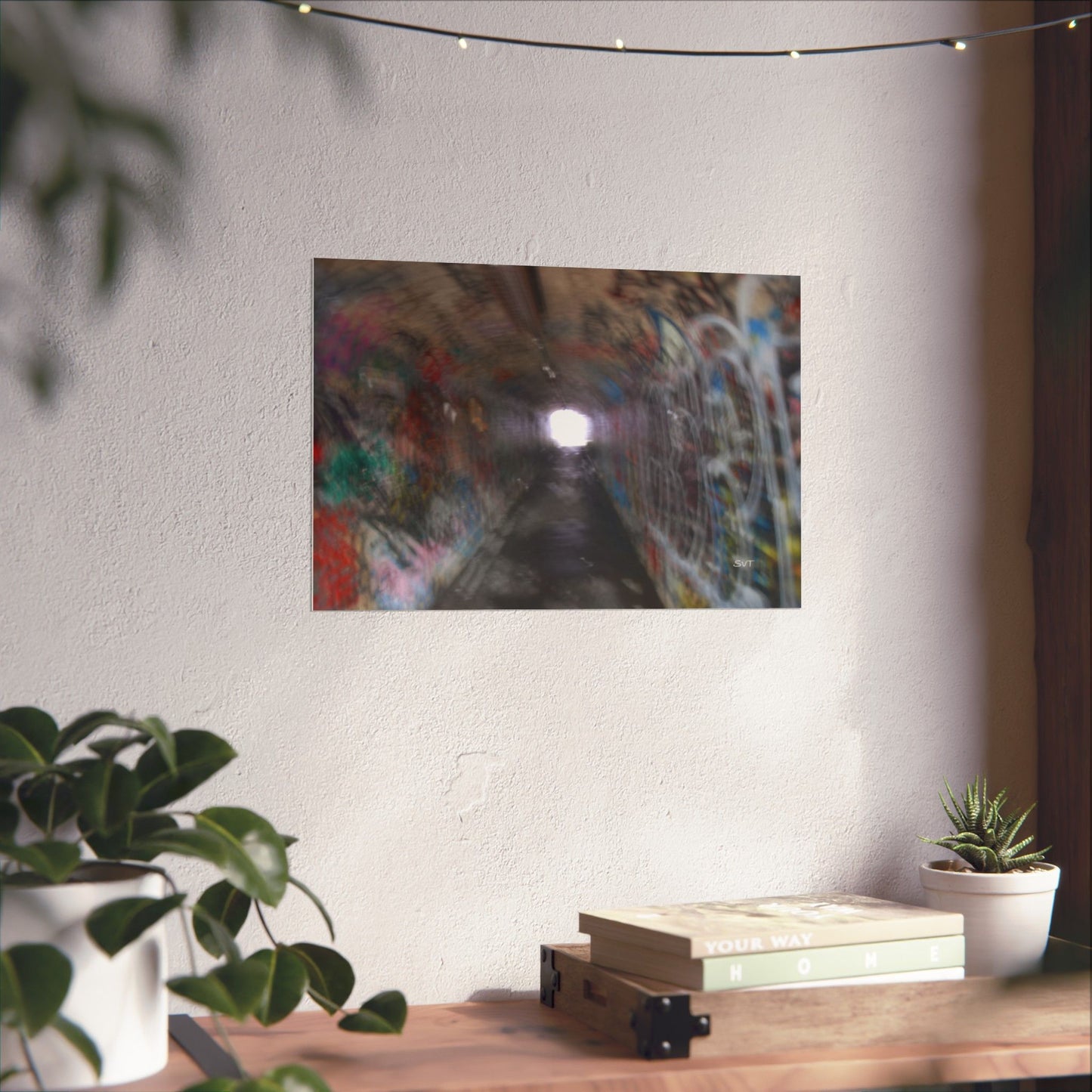 THE LIGHT AT THE END OF THE TUNNEL - Matte Poster, Wall Art, Home Decor, Seasonal Decoration, Gift for Nature Lovers, Fall Artwork