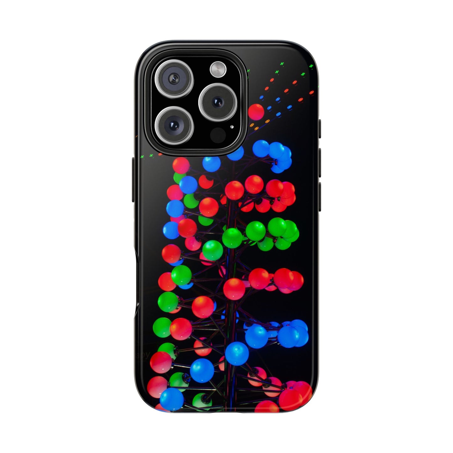 An iPhone or Samsung Tough Phone Case - DISCO LIGHTS - iPhone 16 & 15 - Samsung Galaxy S24 - Durable, Protective Cases for Everyday Adventures, Great for Gifts, Birthdays, Holidays, Original Art Design