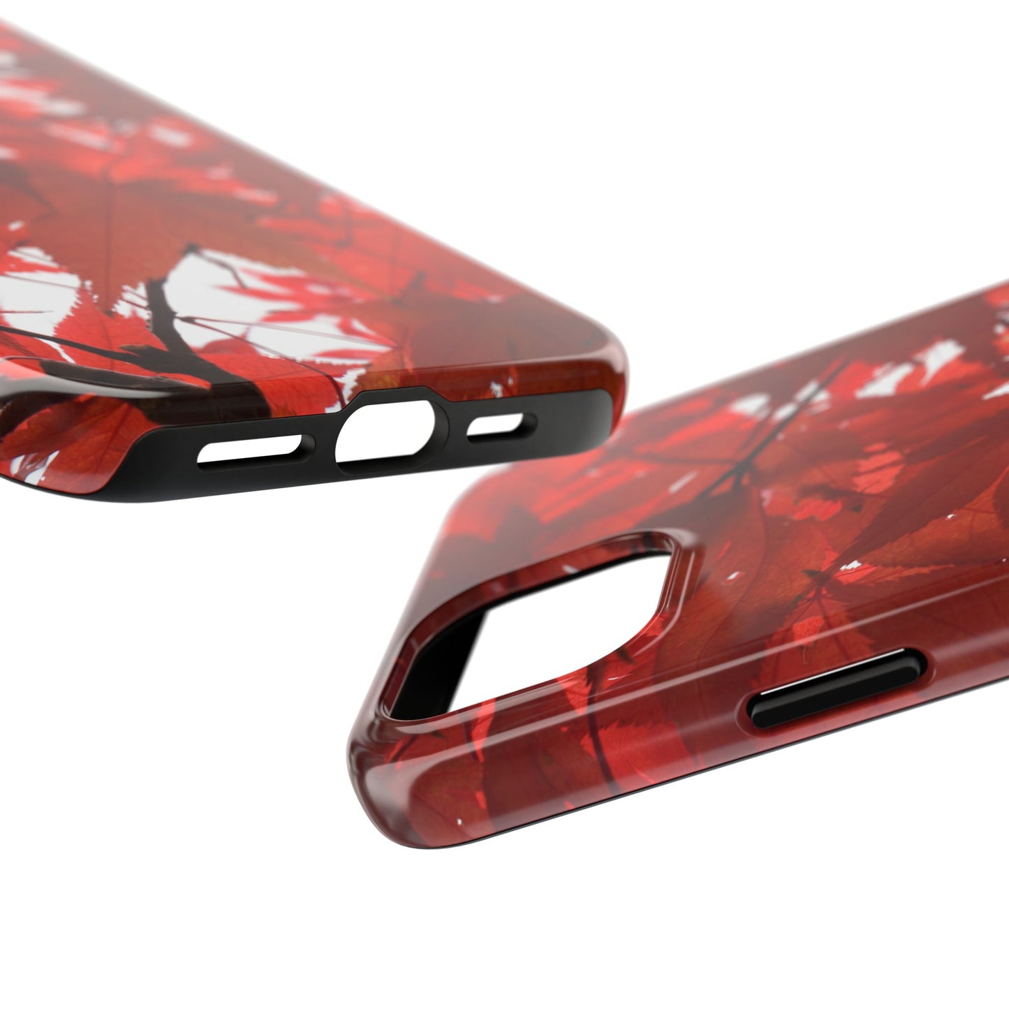 An iPhone or Samsung Tough Phone Case - FALL FOLIAGE - iPhone 16 & 15 - Samsung Galaxy S24 - Durable, Protective Cases for Everyday Adventures, Great for Gifts, Birthdays, Holidays, Original Art Design