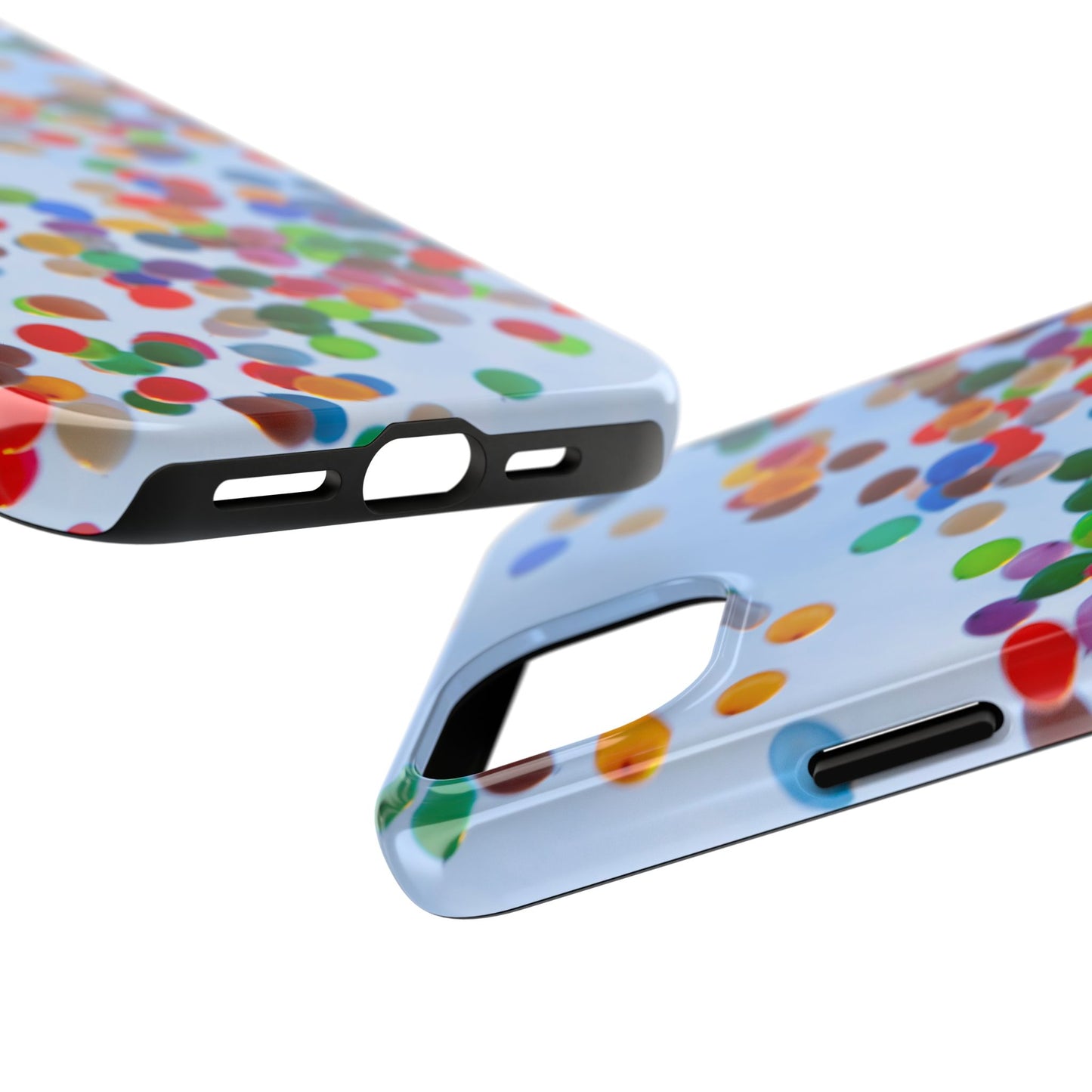 An iPhone or Samsung Tough Phone Case - BALLOONS - iPhone 16 & 15 - Samsung Galaxy S24 - Durable, Protective Cases for Everyday Adventures, Great for Gifts, Birthdays, Holidays, Original Art Design