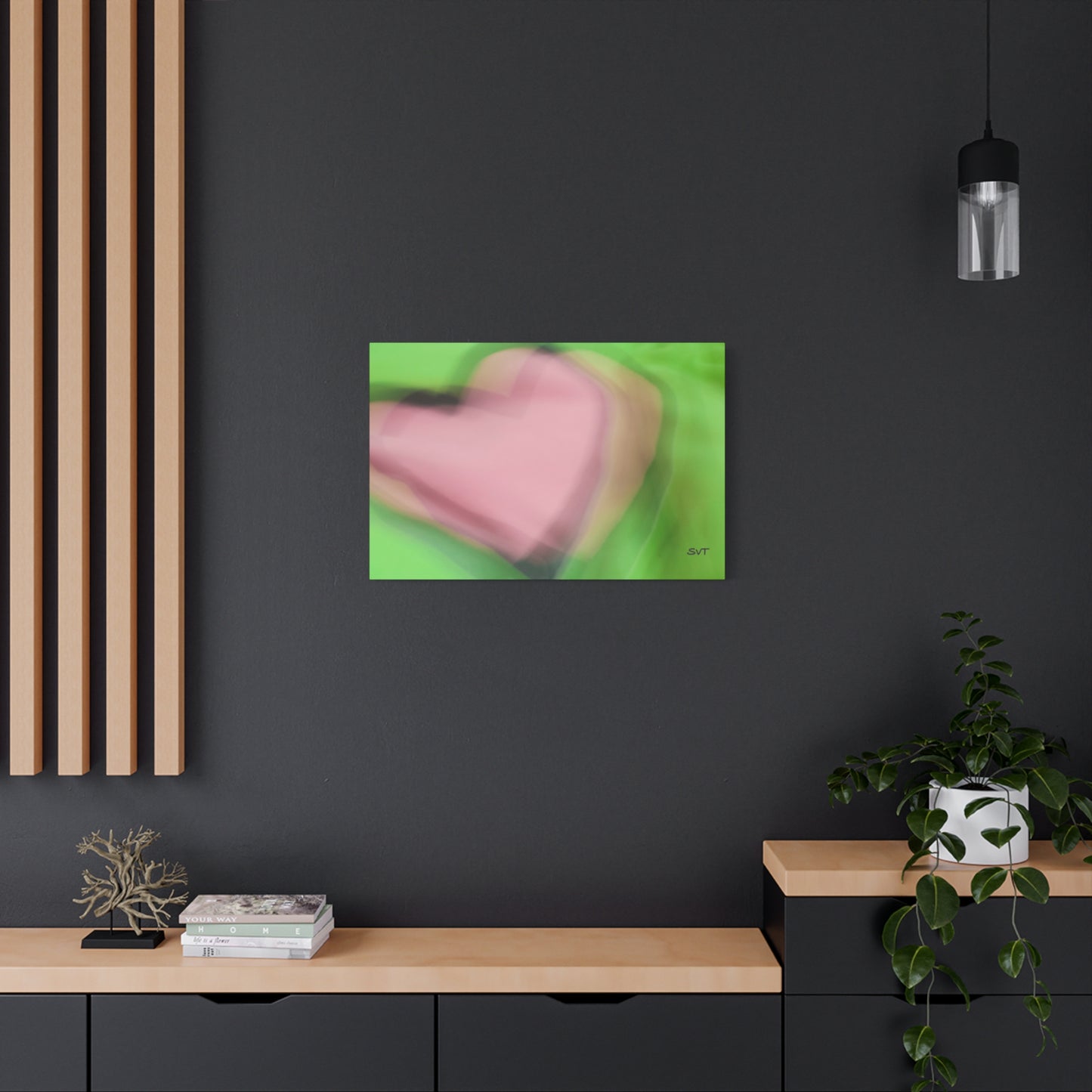 PINK HEART - Matte Canvas, Stretched, 1.25"
