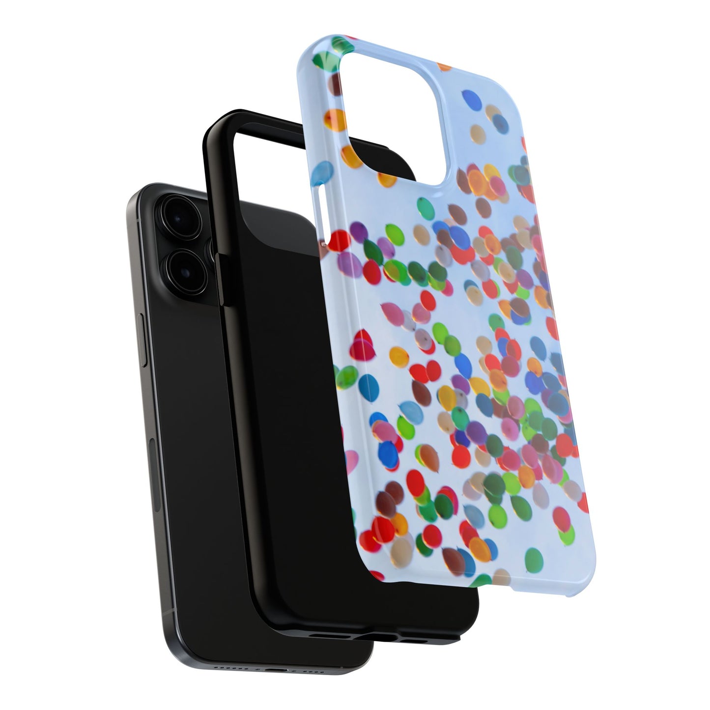 An iPhone or Samsung Tough Phone Case - BALLOONS - iPhone 16 & 15 - Samsung Galaxy S24 - Durable, Protective Cases for Everyday Adventures, Great for Gifts, Birthdays, Holidays, Original Art Design