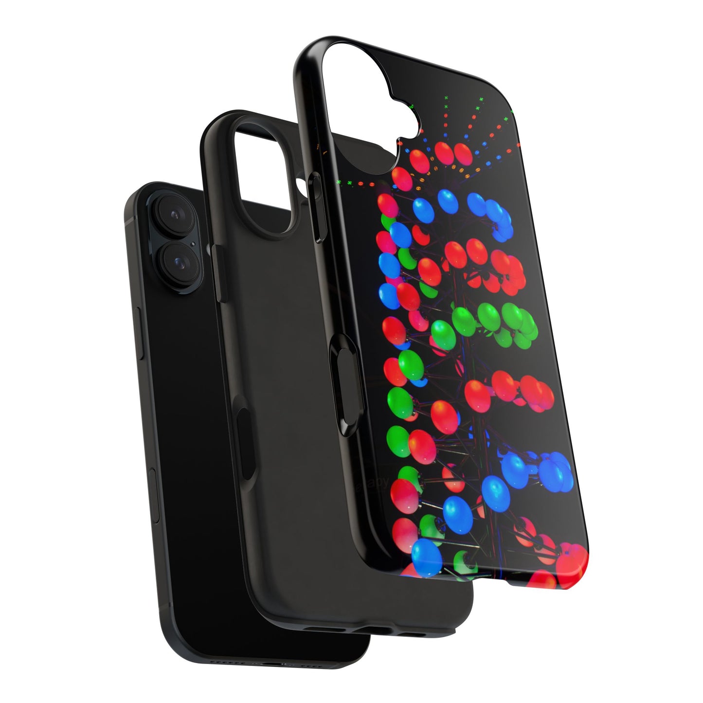 An iPhone or Samsung Tough Phone Case - DISCO LIGHTS - iPhone 16 & 15 - Samsung Galaxy S24 - Durable, Protective Cases for Everyday Adventures, Great for Gifts, Birthdays, Holidays, Original Art Design