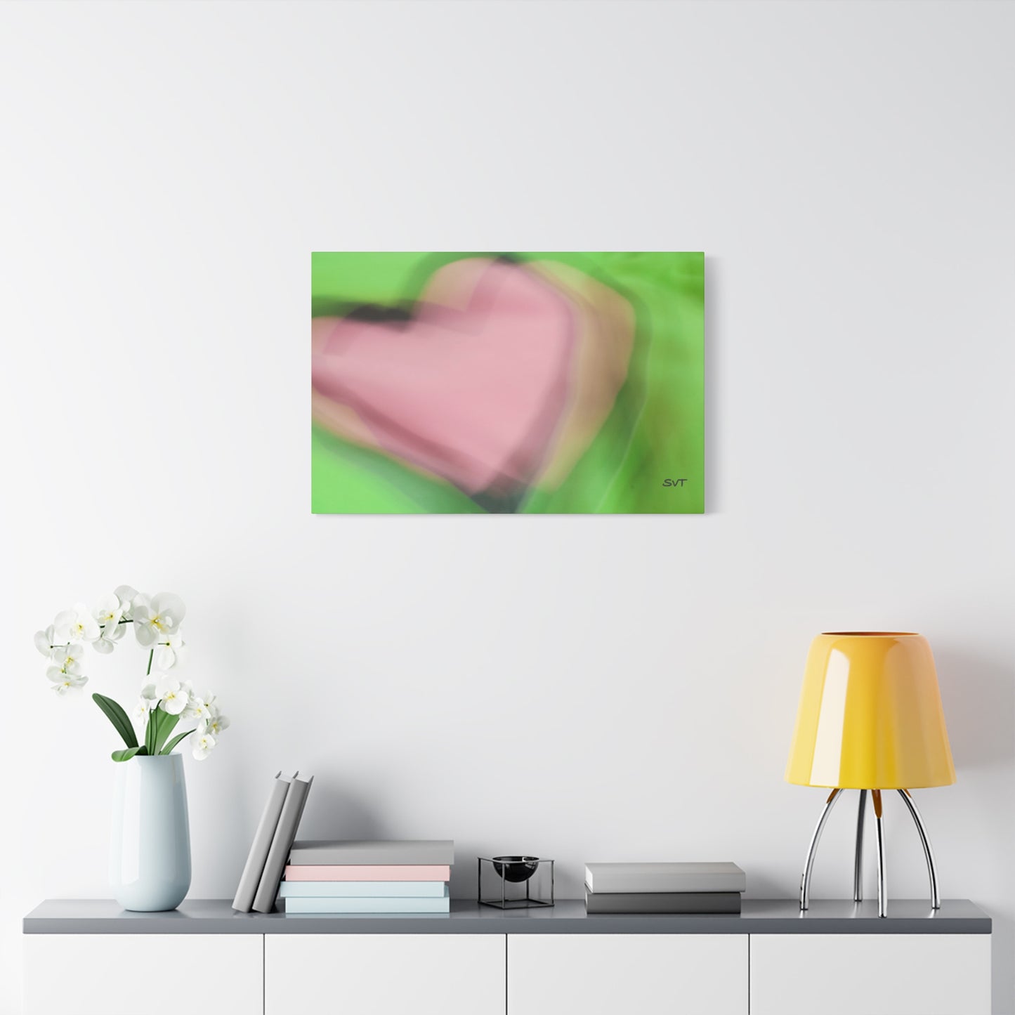PINK HEART - Matte Canvas, Stretched, 1.25"