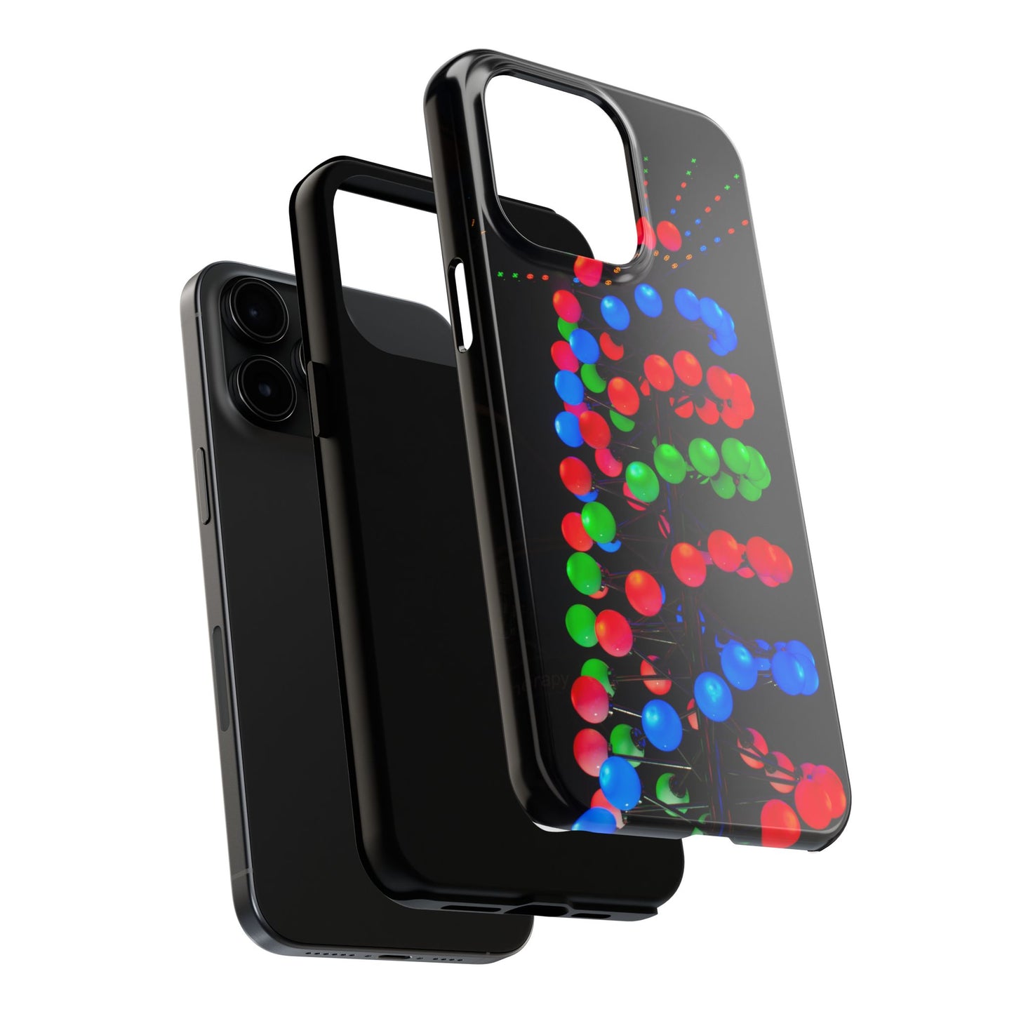 An iPhone or Samsung Tough Phone Case - DISCO LIGHTS - iPhone 16 & 15 - Samsung Galaxy S24 - Durable, Protective Cases for Everyday Adventures, Great for Gifts, Birthdays, Holidays, Original Art Design