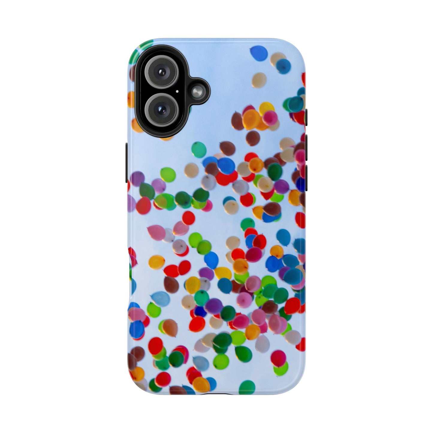 An iPhone or Samsung Tough Phone Case - BALLOONS - iPhone 16 & 15 - Samsung Galaxy S24 - Durable, Protective Cases for Everyday Adventures, Great for Gifts, Birthdays, Holidays, Original Art Design