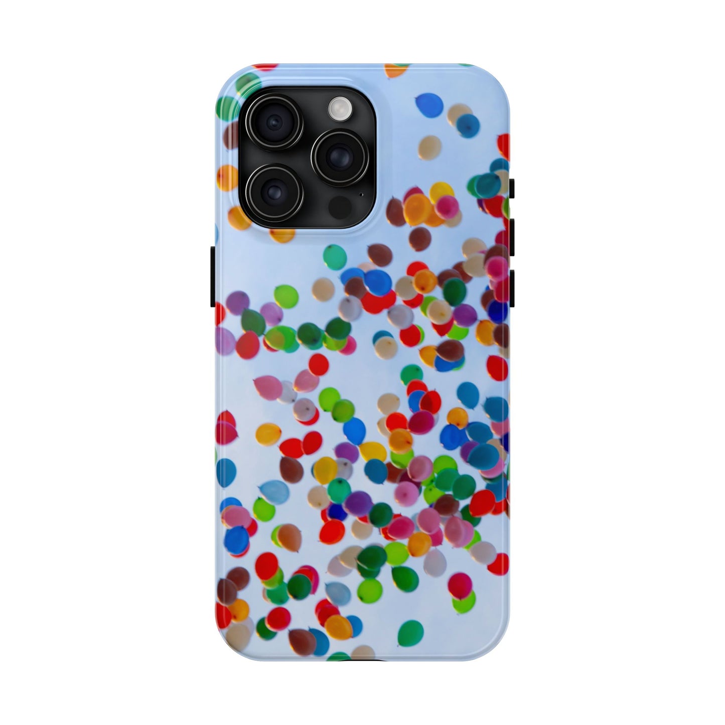 An iPhone or Samsung Tough Phone Case - BALLOONS - iPhone 16 & 15 - Samsung Galaxy S24 - Durable, Protective Cases for Everyday Adventures, Great for Gifts, Birthdays, Holidays, Original Art Design