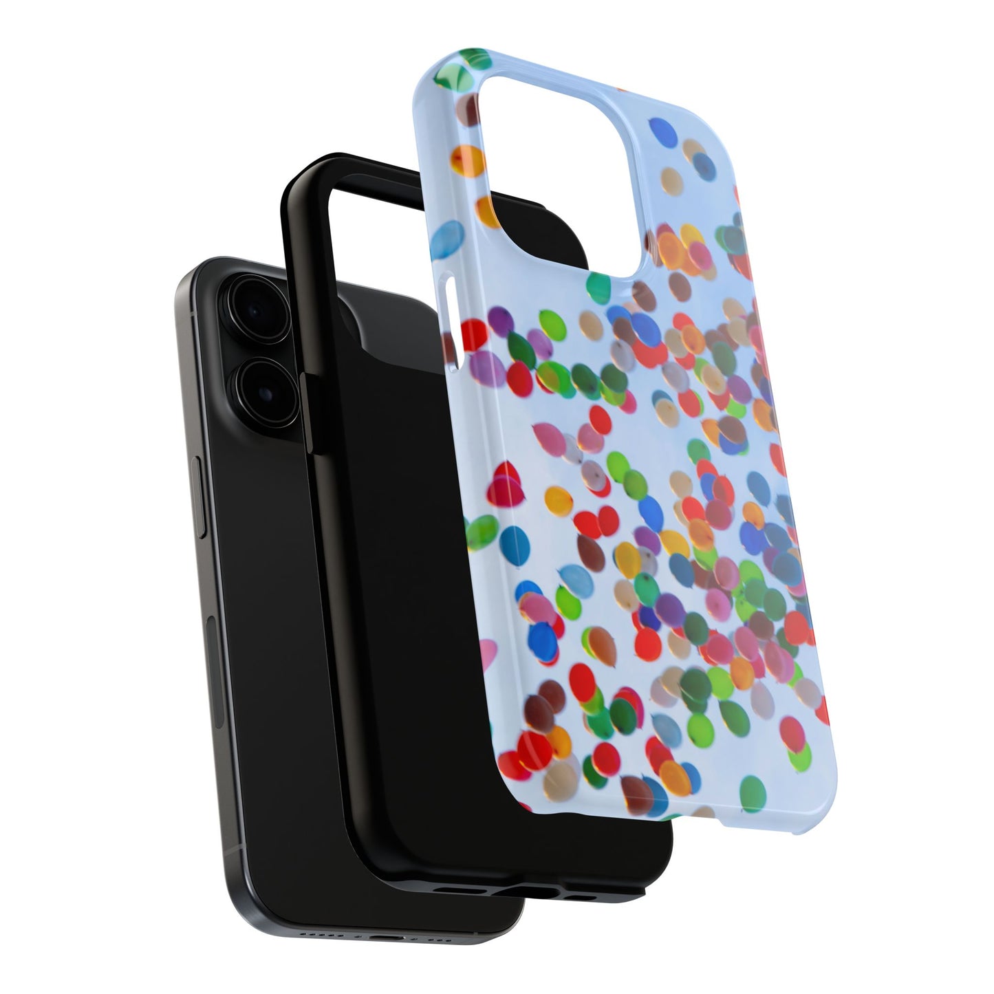 An iPhone or Samsung Tough Phone Case - BALLOONS - iPhone 16 & 15 - Samsung Galaxy S24 - Durable, Protective Cases for Everyday Adventures, Great for Gifts, Birthdays, Holidays, Original Art Design