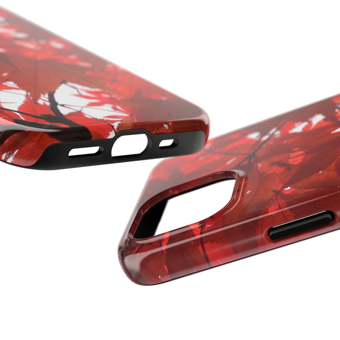 An iPhone or Samsung Tough Phone Case - FALL FOLIAGE - iPhone 16 & 15 - Samsung Galaxy S24 - Durable, Protective Cases for Everyday Adventures, Great for Gifts, Birthdays, Holidays, Original Art Design