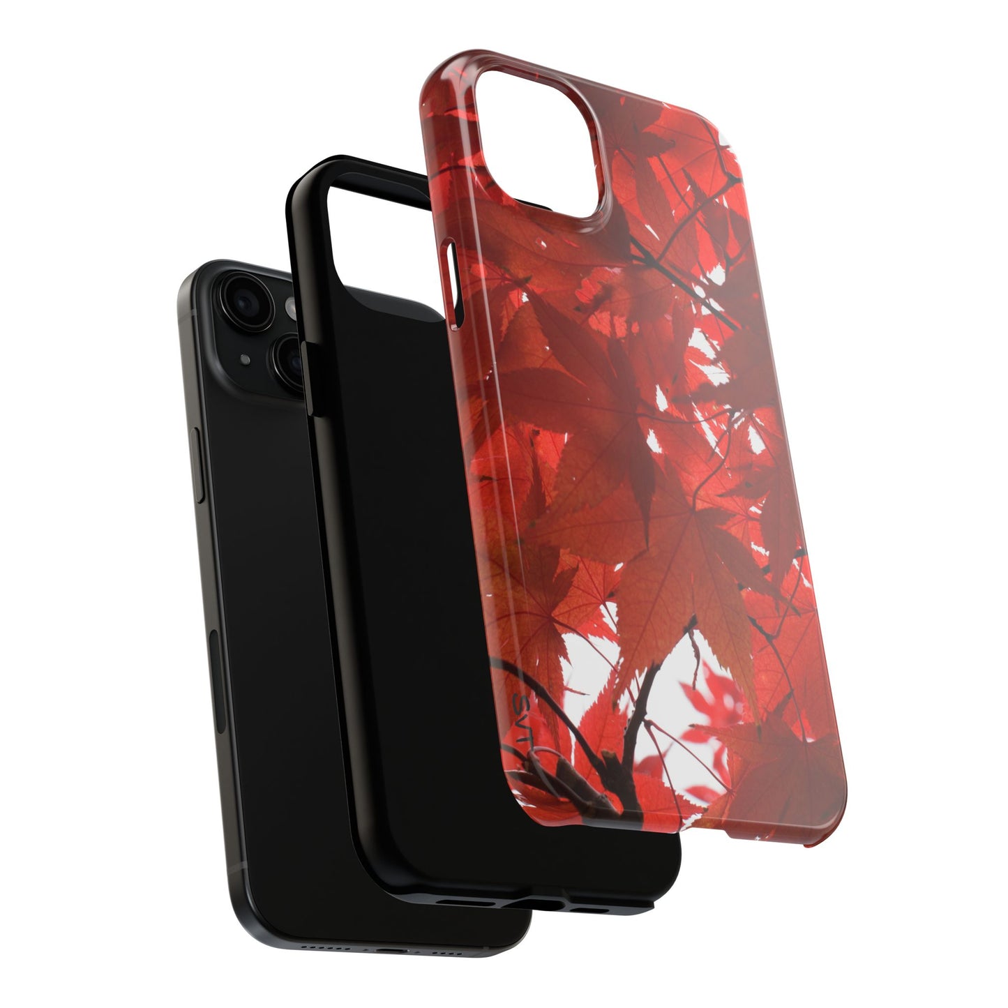 An iPhone or Samsung Tough Phone Case - FALL FOLIAGE - iPhone 16 & 15 - Samsung Galaxy S24 - Durable, Protective Cases for Everyday Adventures, Great for Gifts, Birthdays, Holidays, Original Art Design