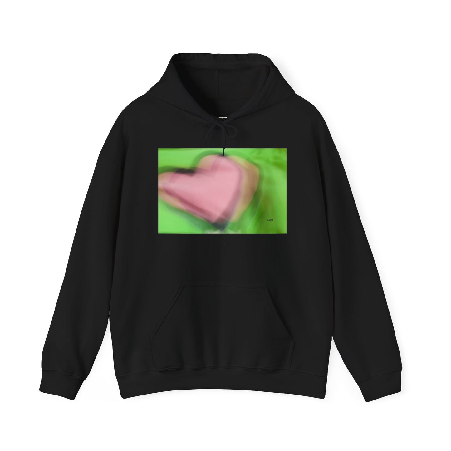 PINK HEART - Hooded Hoodie Sweatshirt - Cozy Unisex Pullover Jumper for Positive Vibes, Gift for Friends, Everyday Comfort, Self-Expression