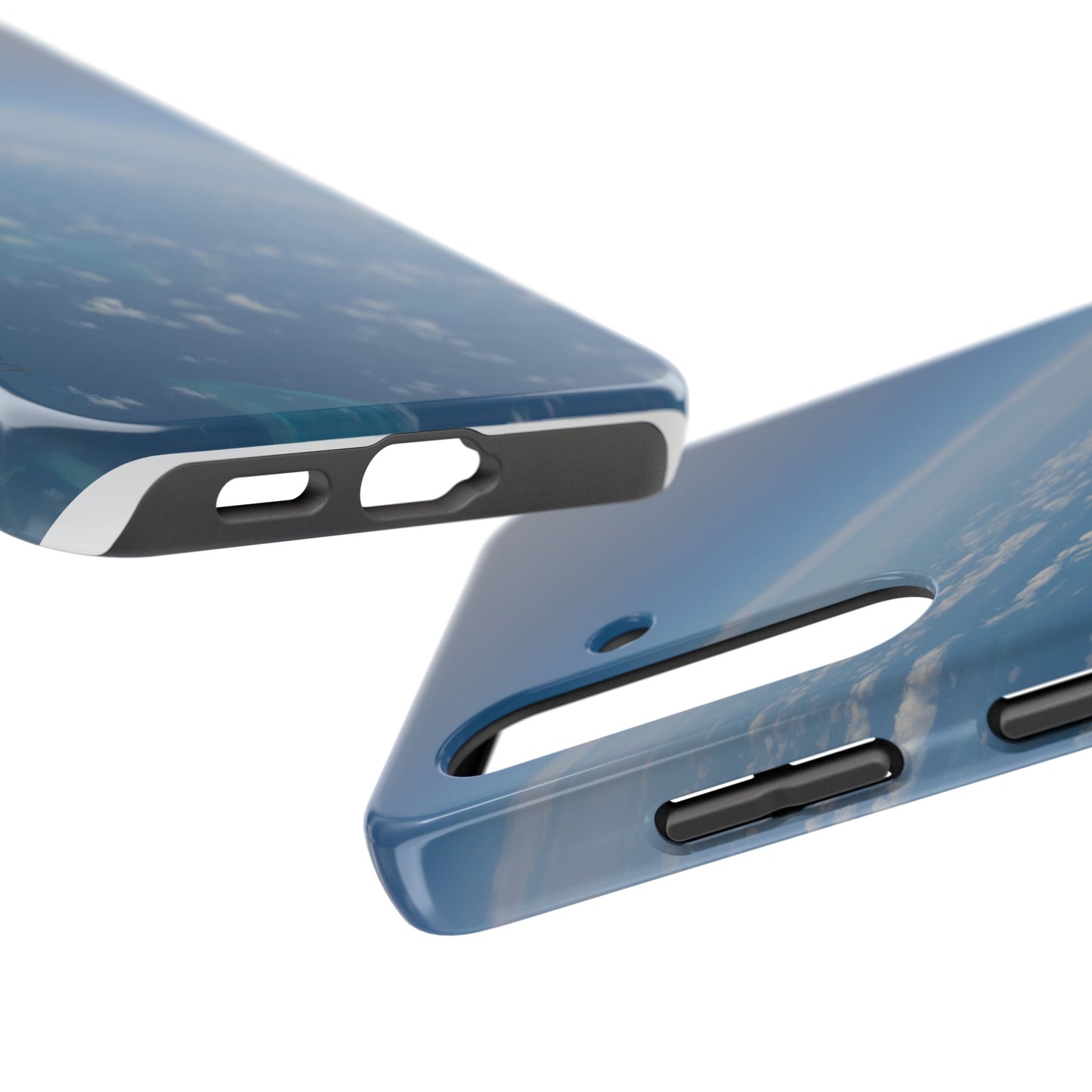 An iPhone or Samsung Tough Phone Case - SKY - iPhone 16 & 15 - Samsung Galaxy S24 - Durable, Protective Cases for Everyday Adventures, Great for Gifts, Birthdays, Holidays, Original Art Design