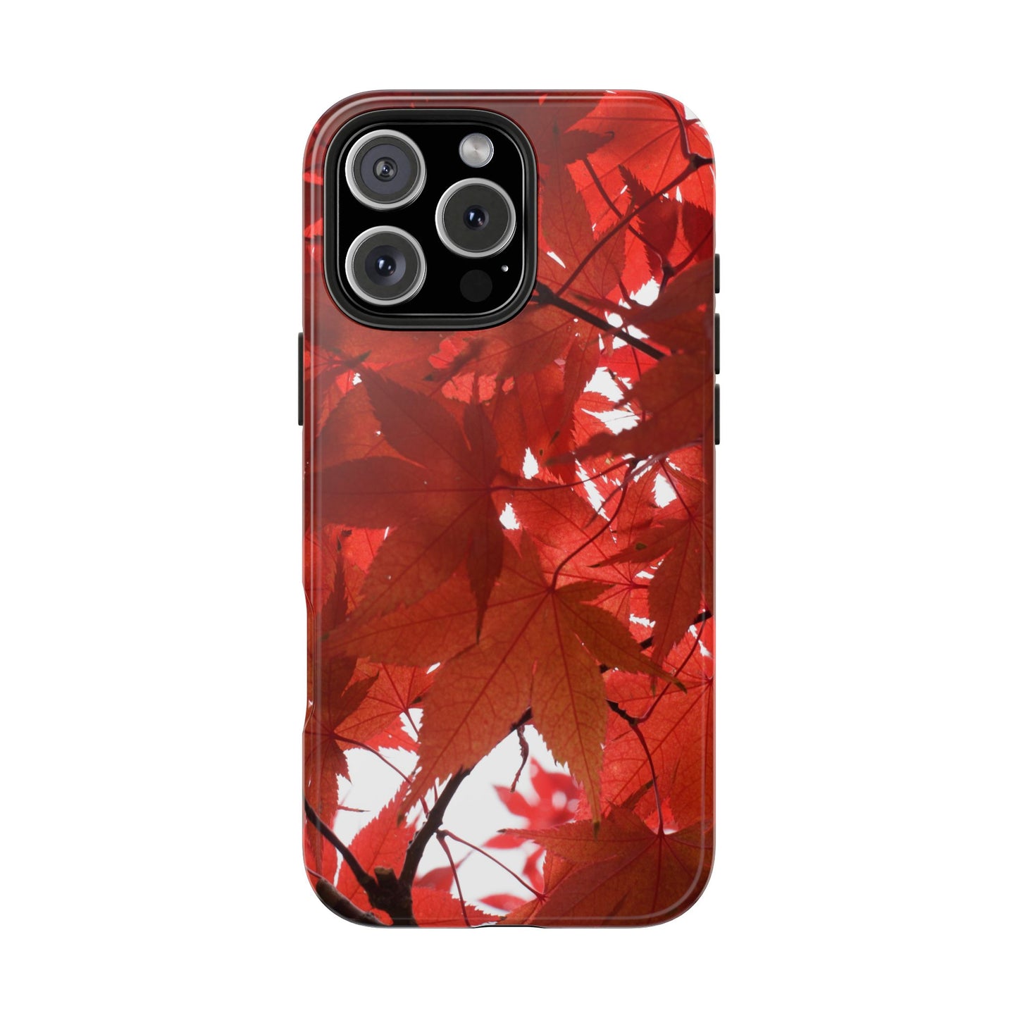 An iPhone or Samsung Tough Phone Case - FALL FOLIAGE - iPhone 16 & 15 - Samsung Galaxy S24 - Durable, Protective Cases for Everyday Adventures, Great for Gifts, Birthdays, Holidays, Original Art Design
