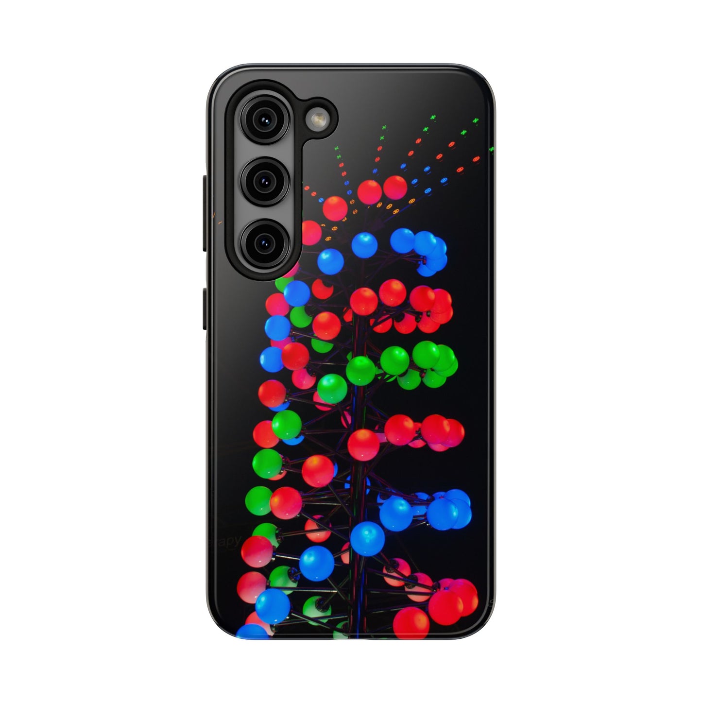 An iPhone or Samsung Tough Phone Case - DISCO LIGHTS - iPhone 16 & 15 - Samsung Galaxy S24 - Durable, Protective Cases for Everyday Adventures, Great for Gifts, Birthdays, Holidays, Original Art Design