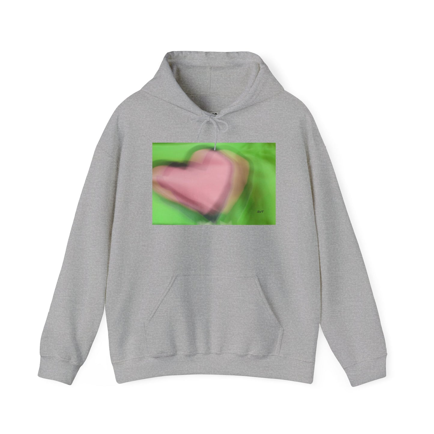 PINK HEART - Hooded Hoodie Sweatshirt - Cozy Unisex Pullover Jumper for Positive Vibes, Gift for Friends, Everyday Comfort, Self-Expression