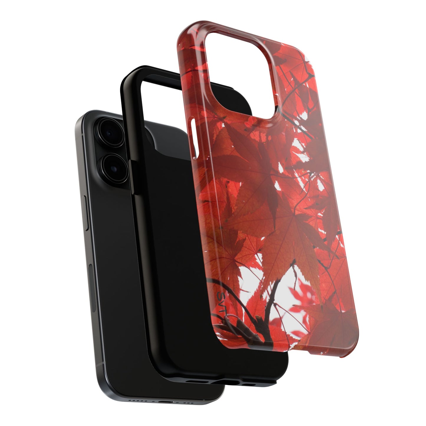 An iPhone or Samsung Tough Phone Case - FALL FOLIAGE - iPhone 16 & 15 - Samsung Galaxy S24 - Durable, Protective Cases for Everyday Adventures, Great for Gifts, Birthdays, Holidays, Original Art Design