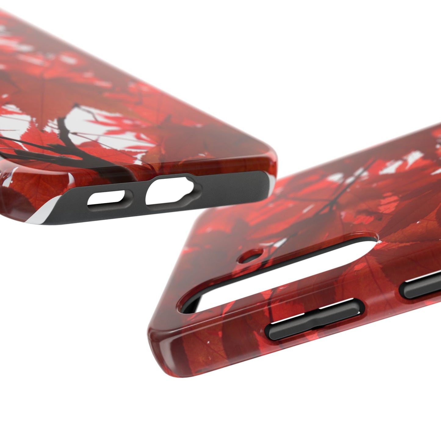 An iPhone or Samsung Tough Phone Case - FALL FOLIAGE - iPhone 16 & 15 - Samsung Galaxy S24 - Durable, Protective Cases for Everyday Adventures, Great for Gifts, Birthdays, Holidays, Original Art Design
