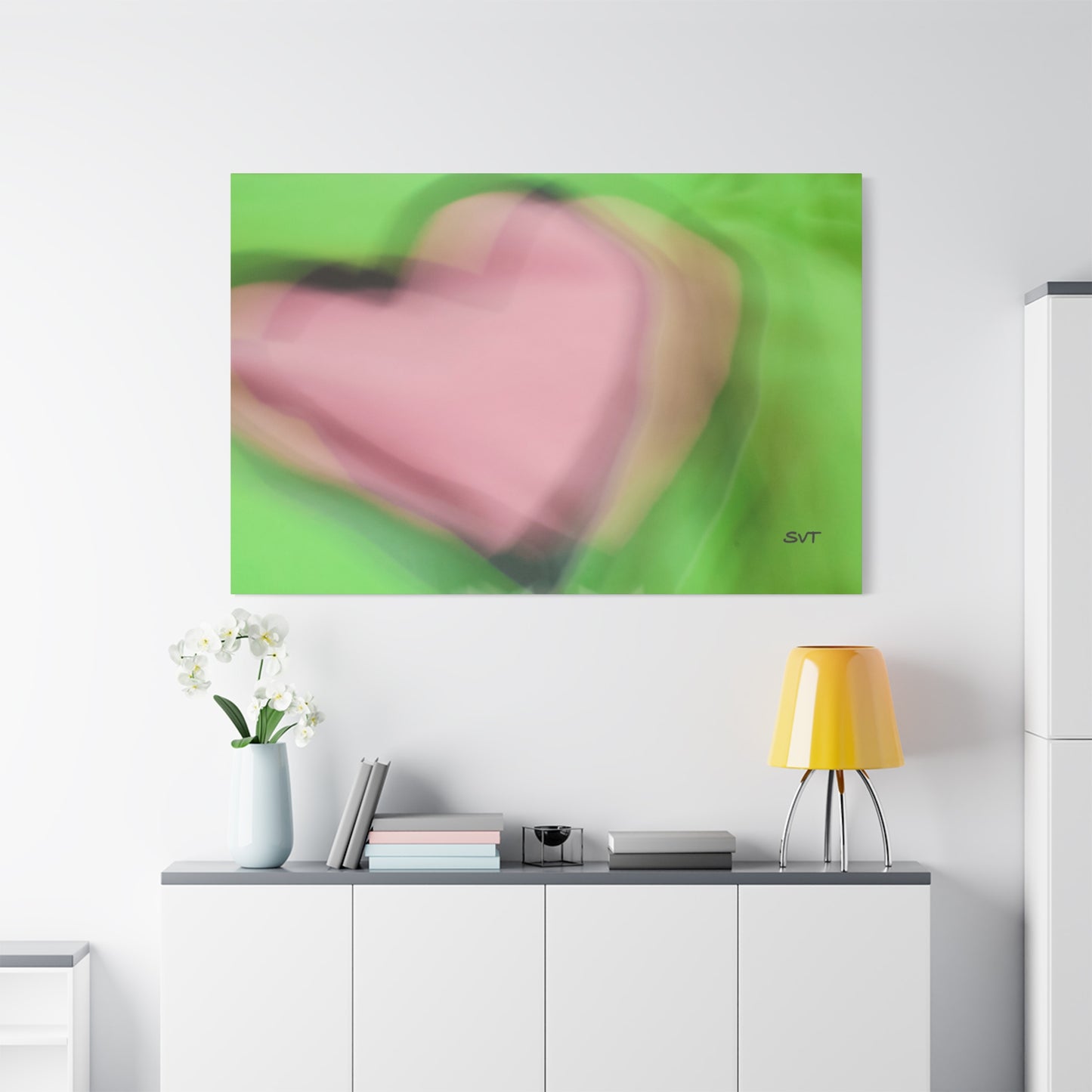 PINK HEART - Matte Canvas, Stretched, 1.25"