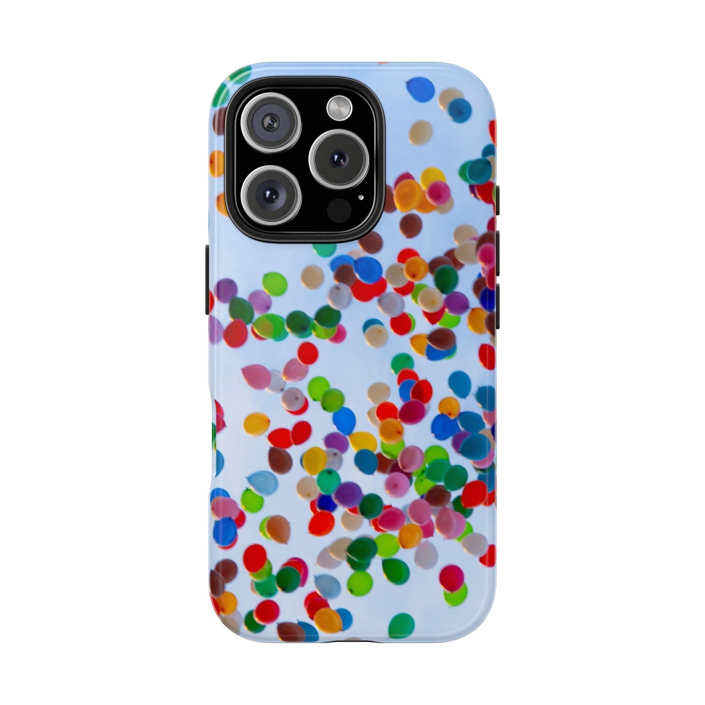 An iPhone or Samsung Tough Phone Case - BALLOONS - iPhone 16 & 15 - Samsung Galaxy S24 - Durable, Protective Cases for Everyday Adventures, Great for Gifts, Birthdays, Holidays, Original Art Design