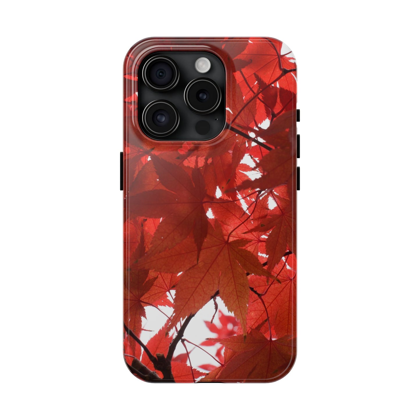 An iPhone or Samsung Tough Phone Case - FALL FOLIAGE - iPhone 16 & 15 - Samsung Galaxy S24 - Durable, Protective Cases for Everyday Adventures, Great for Gifts, Birthdays, Holidays, Original Art Design