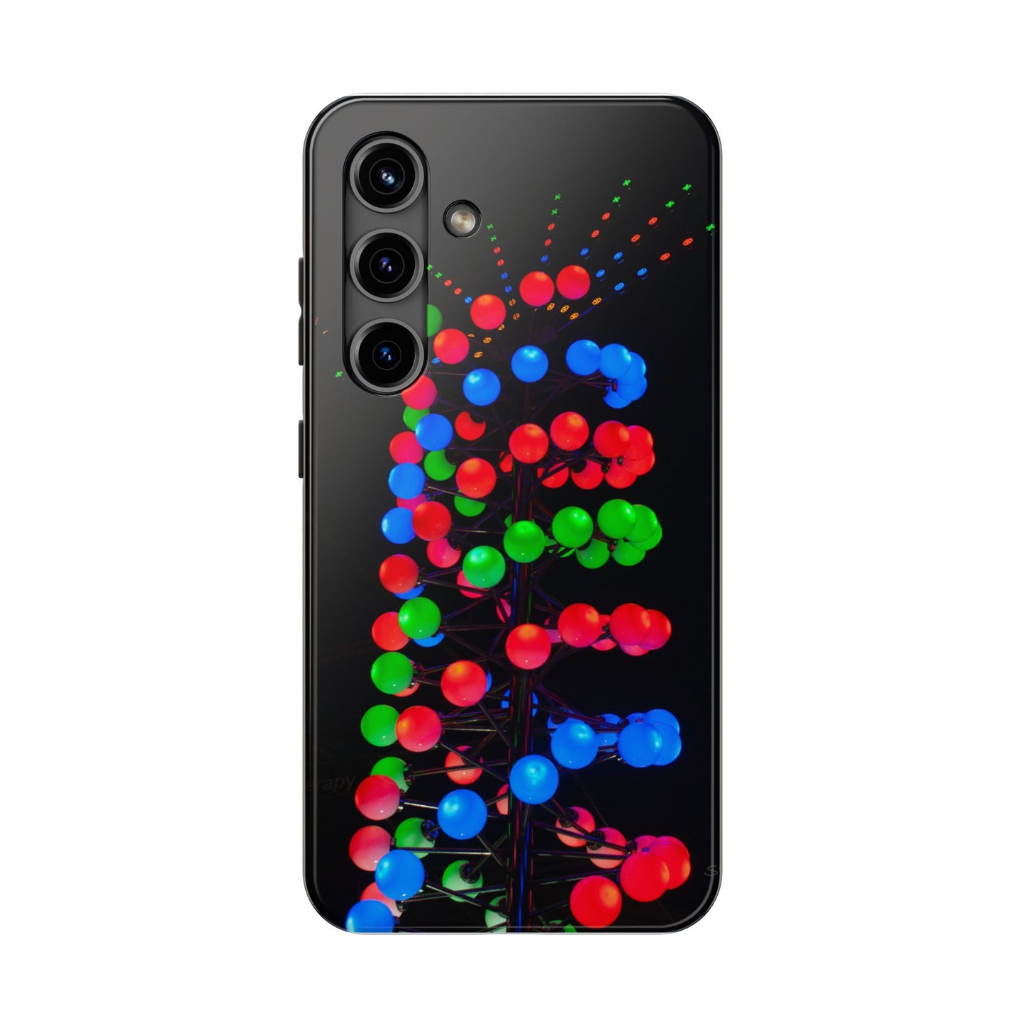 An iPhone or Samsung Tough Phone Case - DISCO LIGHTS - iPhone 16 & 15 - Samsung Galaxy S24 - Durable, Protective Cases for Everyday Adventures, Great for Gifts, Birthdays, Holidays, Original Art Design
