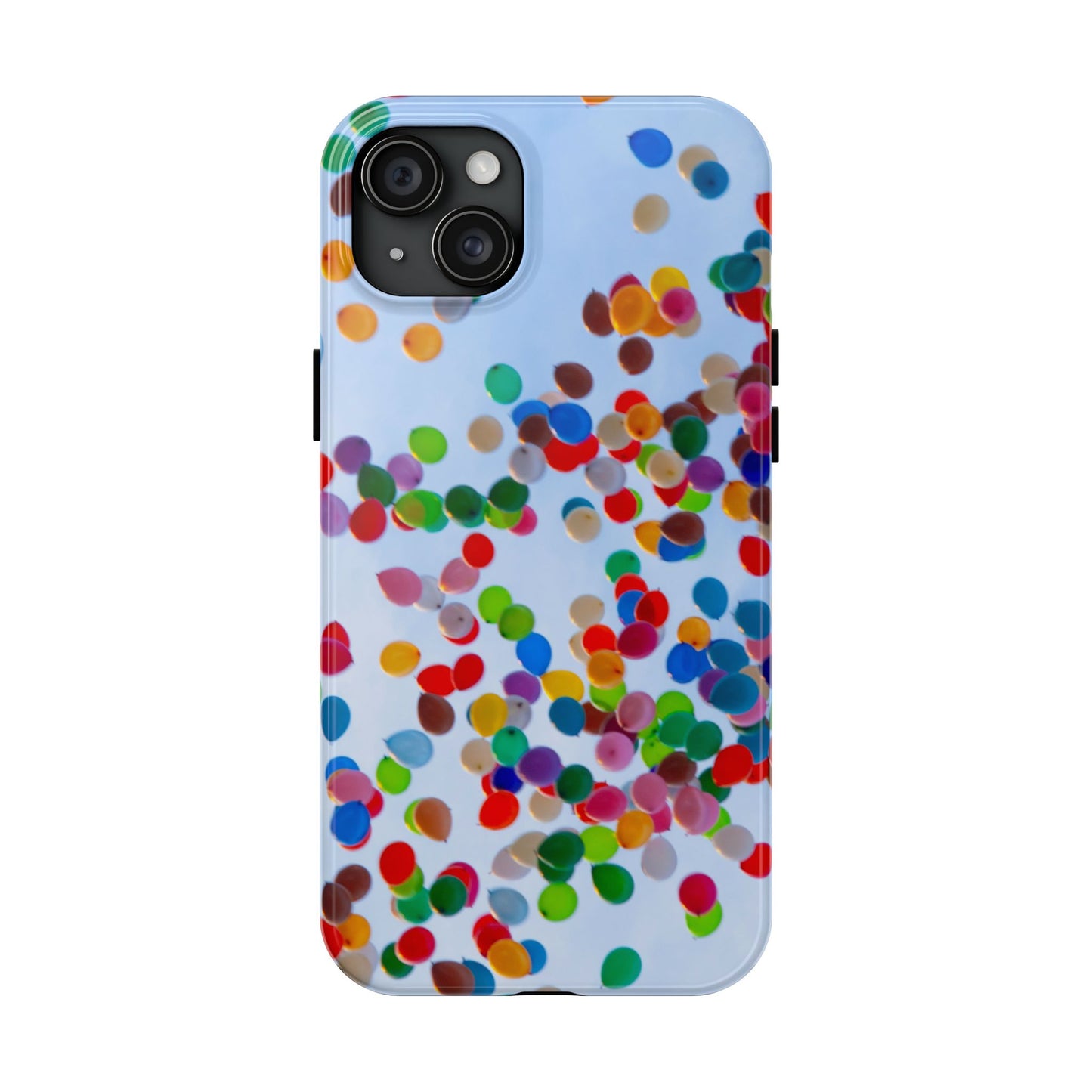 An iPhone or Samsung Tough Phone Case - BALLOONS - iPhone 16 & 15 - Samsung Galaxy S24 - Durable, Protective Cases for Everyday Adventures, Great for Gifts, Birthdays, Holidays, Original Art Design