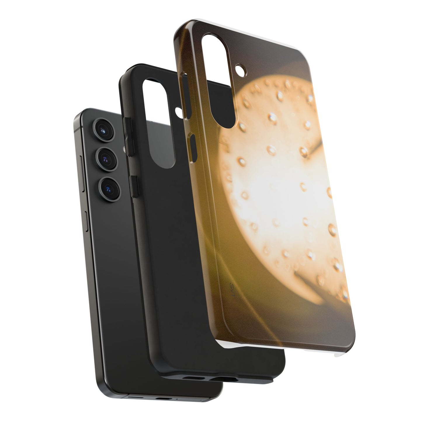 An iPhone or  Samsung Tough Phone Case - SUN GLOBE - iPhone 16 & 15 - Samsung Galaxy S24 - Durable, Protective Cases for Everyday Adventures, Great for Gifts, Birthdays, Holidays, Original Art Design