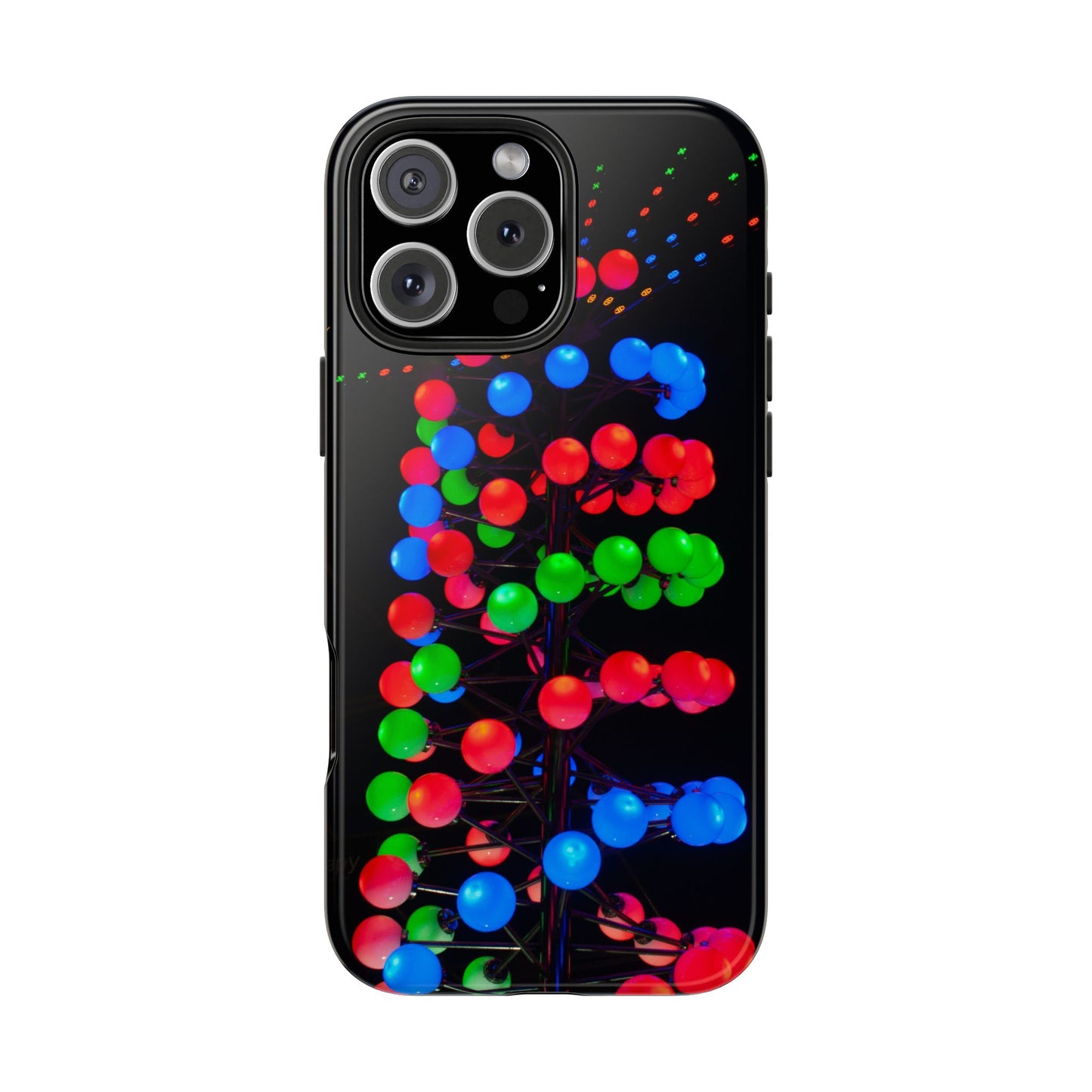 An iPhone or Samsung Tough Phone Case - DISCO LIGHTS - iPhone 16 & 15 - Samsung Galaxy S24 - Durable, Protective Cases for Everyday Adventures, Great for Gifts, Birthdays, Holidays, Original Art Design