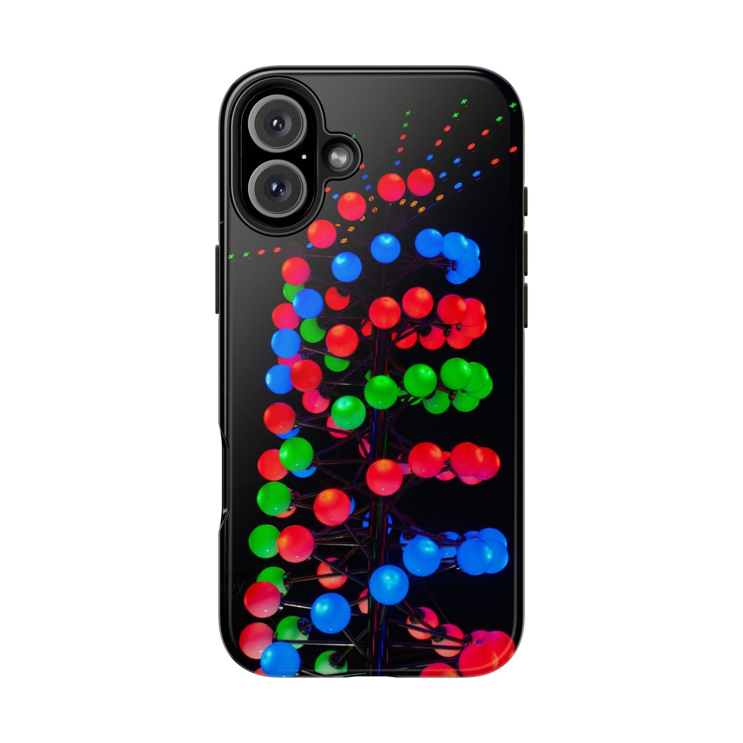 An iPhone or Samsung Tough Phone Case - DISCO LIGHTS - iPhone 16 & 15 - Samsung Galaxy S24 - Durable, Protective Cases for Everyday Adventures, Great for Gifts, Birthdays, Holidays, Original Art Design