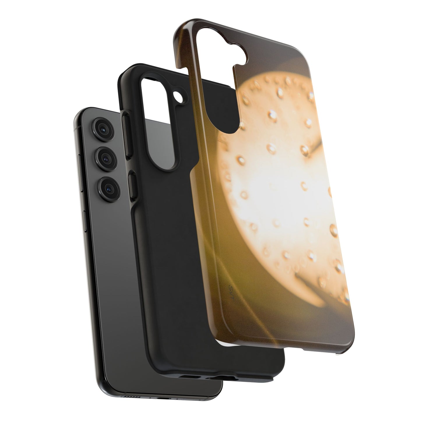 An iPhone or  Samsung Tough Phone Case - SUN GLOBE - iPhone 16 & 15 - Samsung Galaxy S24 - Durable, Protective Cases for Everyday Adventures, Great for Gifts, Birthdays, Holidays, Original Art Design