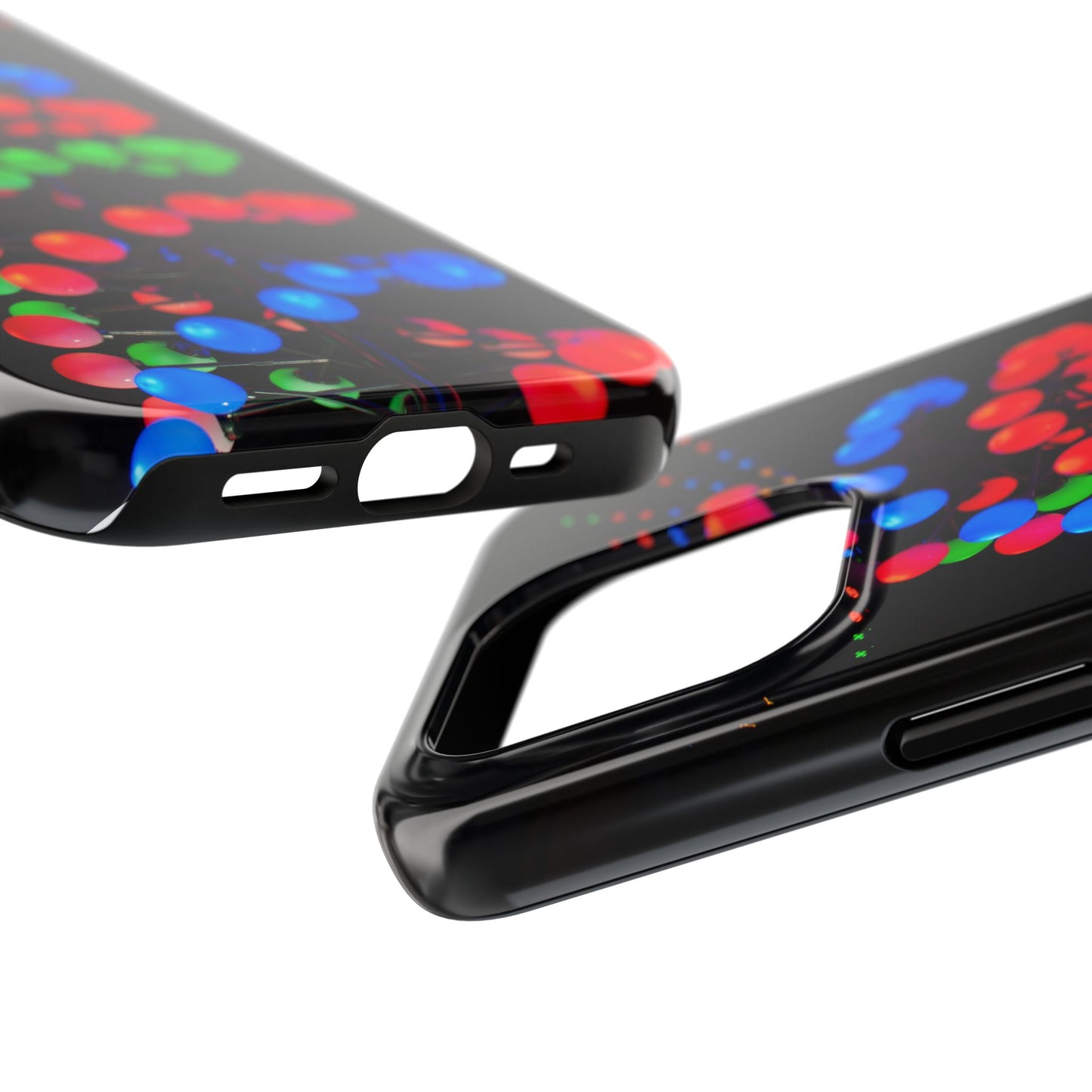 An iPhone or Samsung Tough Phone Case - DISCO LIGHTS - iPhone 16 & 15 - Samsung Galaxy S24 - Durable, Protective Cases for Everyday Adventures, Great for Gifts, Birthdays, Holidays, Original Art Design