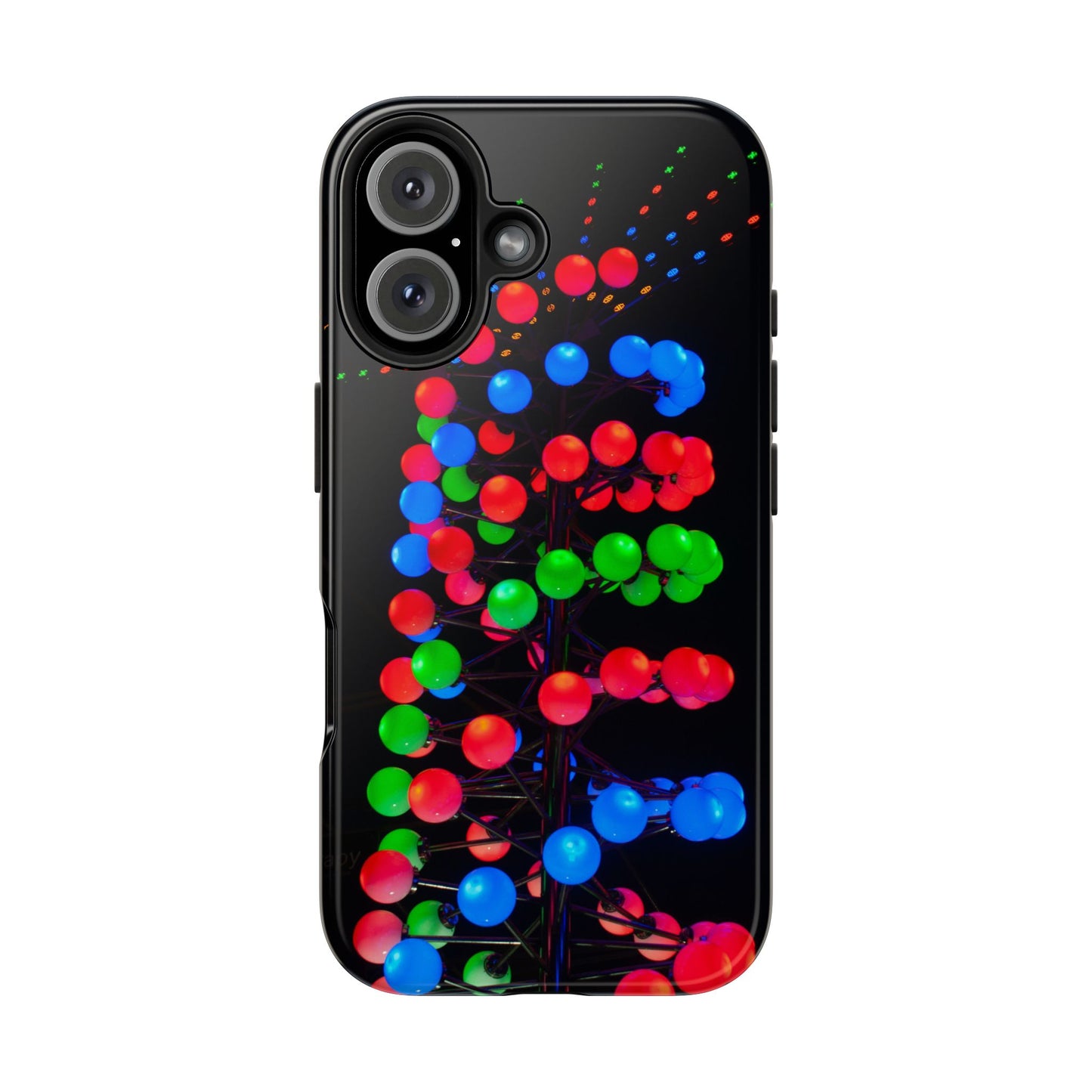 An iPhone or Samsung Tough Phone Case - DISCO LIGHTS - iPhone 16 & 15 - Samsung Galaxy S24 - Durable, Protective Cases for Everyday Adventures, Great for Gifts, Birthdays, Holidays, Original Art Design