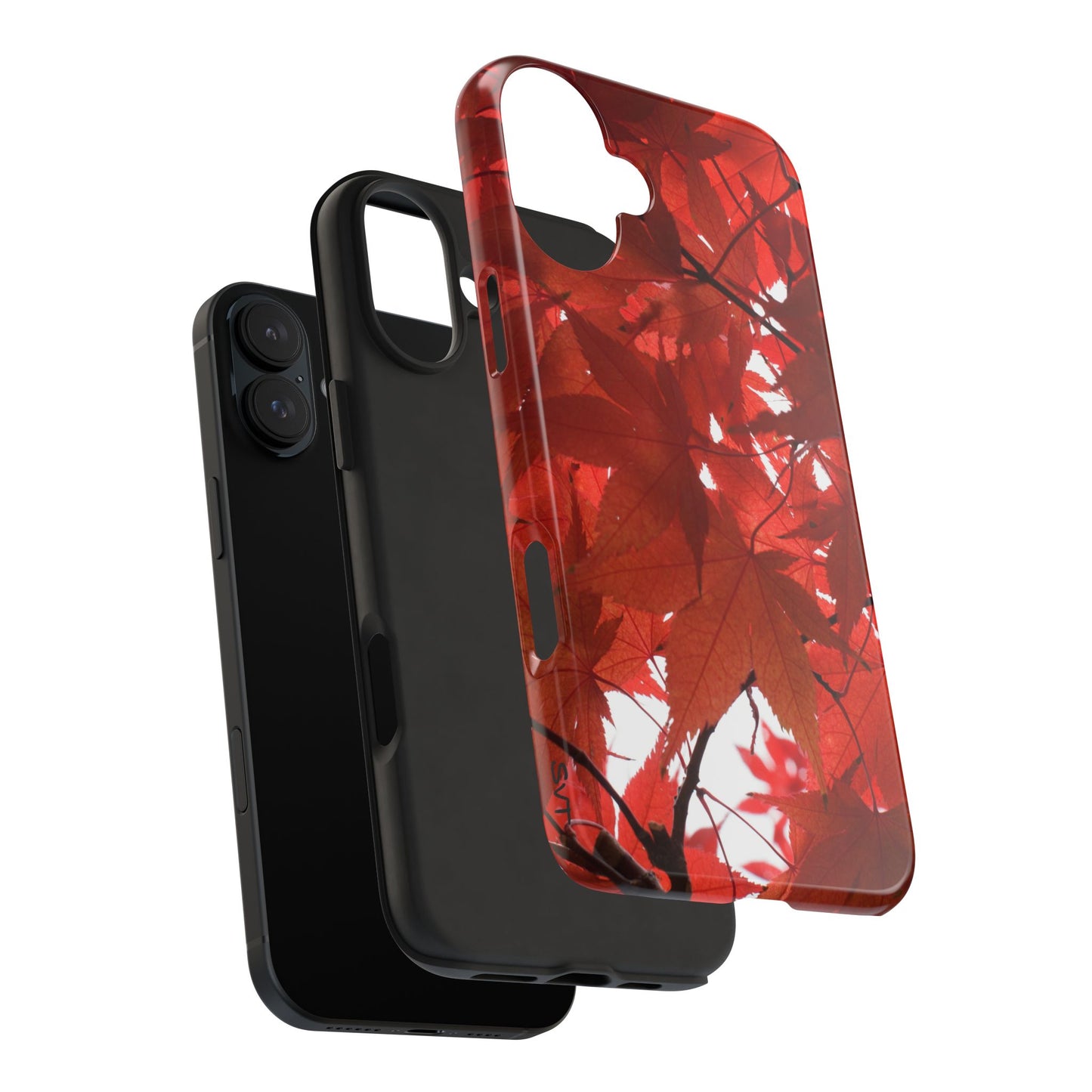 An iPhone or Samsung Tough Phone Case - FALL FOLIAGE - iPhone 16 & 15 - Samsung Galaxy S24 - Durable, Protective Cases for Everyday Adventures, Great for Gifts, Birthdays, Holidays, Original Art Design