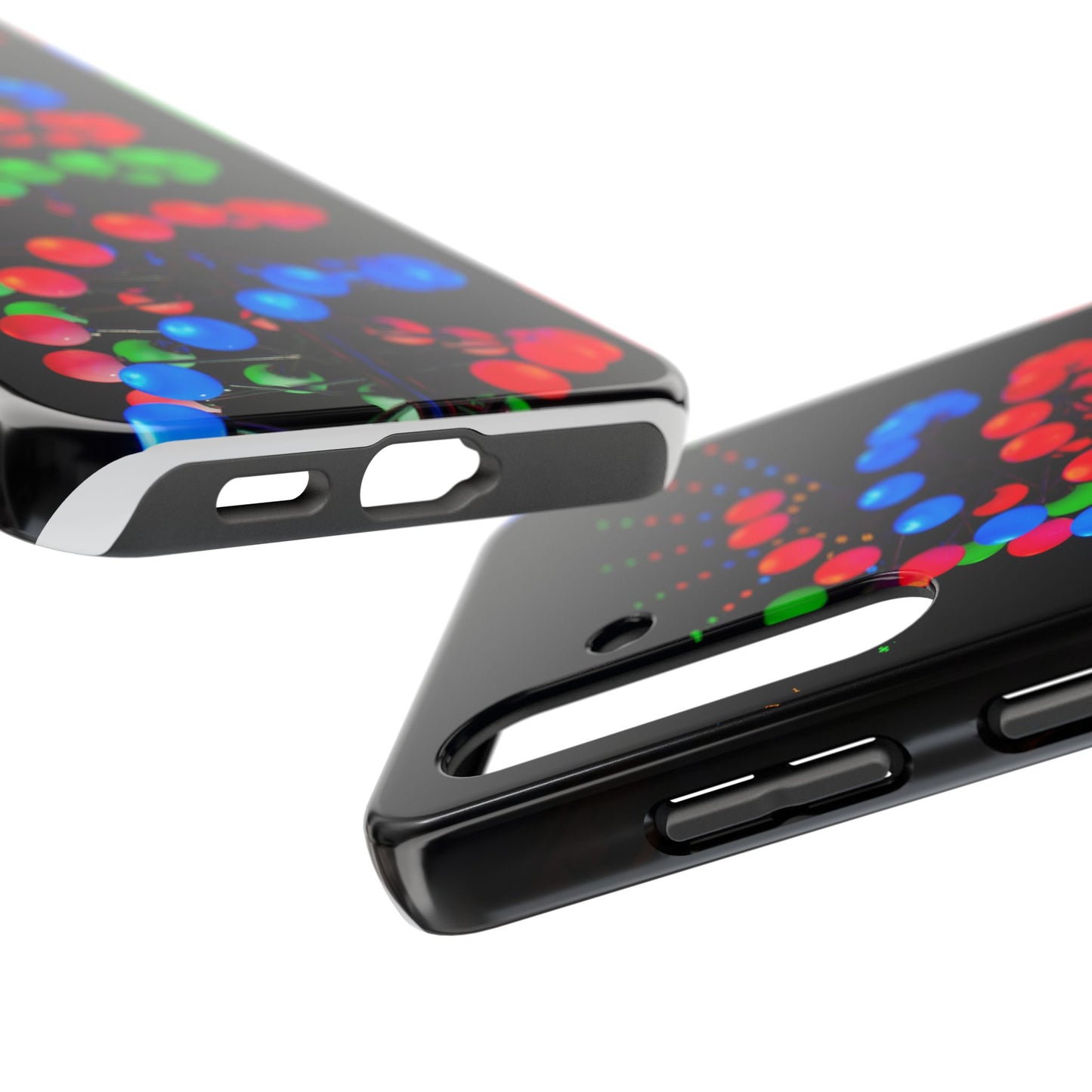 An iPhone or Samsung Tough Phone Case - DISCO LIGHTS - iPhone 16 & 15 - Samsung Galaxy S24 - Durable, Protective Cases for Everyday Adventures, Great for Gifts, Birthdays, Holidays, Original Art Design