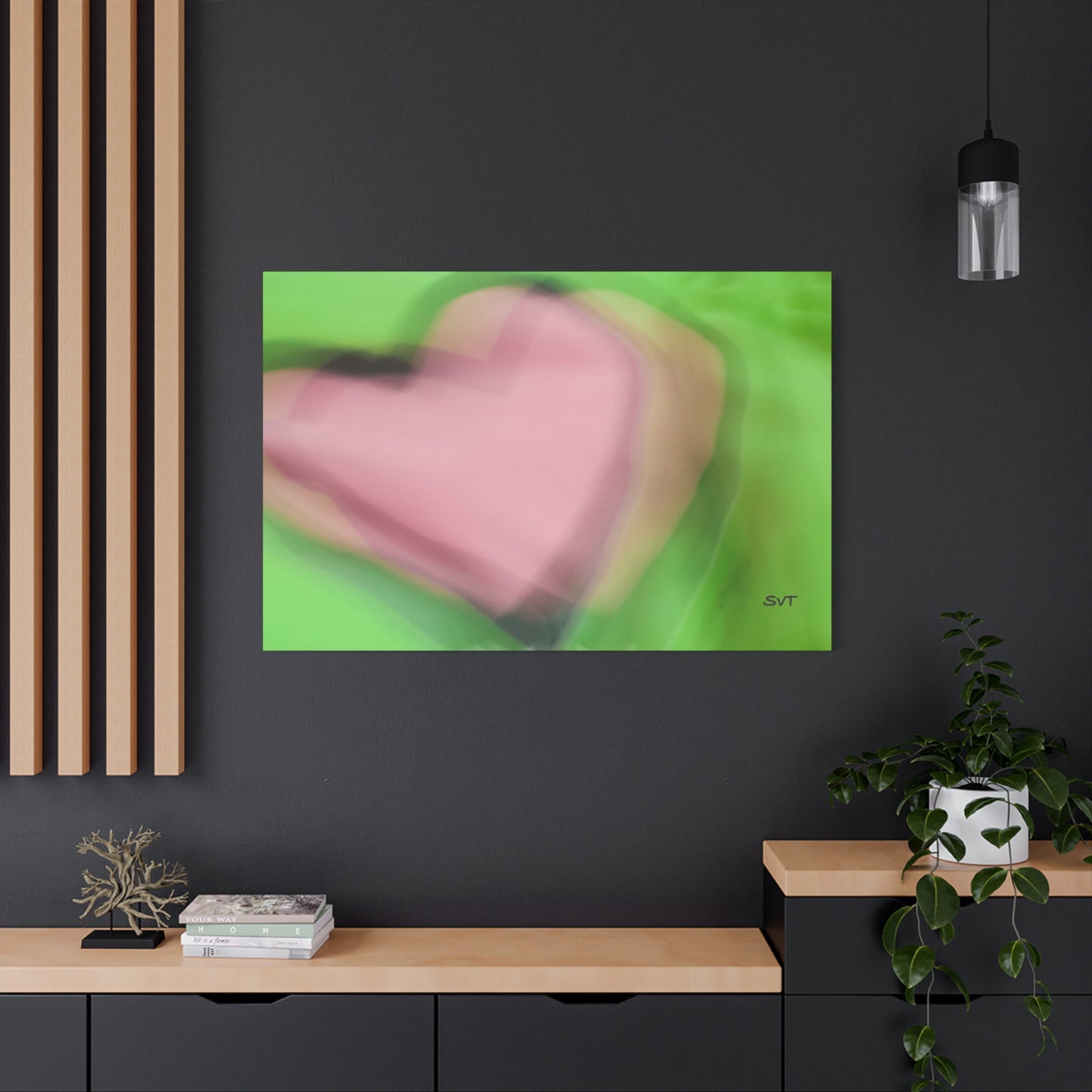 PINK HEART - Matte Canvas, Stretched, 1.25"