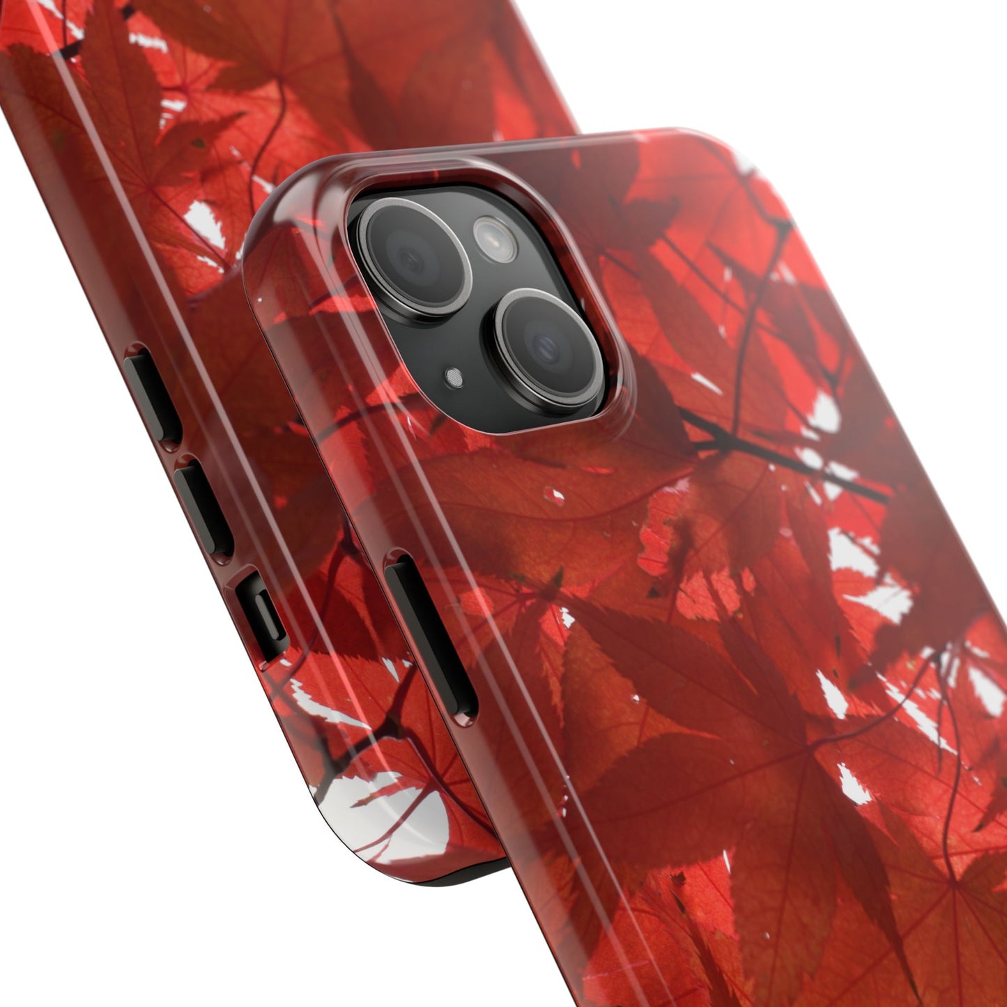 An iPhone or Samsung Tough Phone Case - FALL FOLIAGE - iPhone 16 & 15 - Samsung Galaxy S24 - Durable, Protective Cases for Everyday Adventures, Great for Gifts, Birthdays, Holidays, Original Art Design