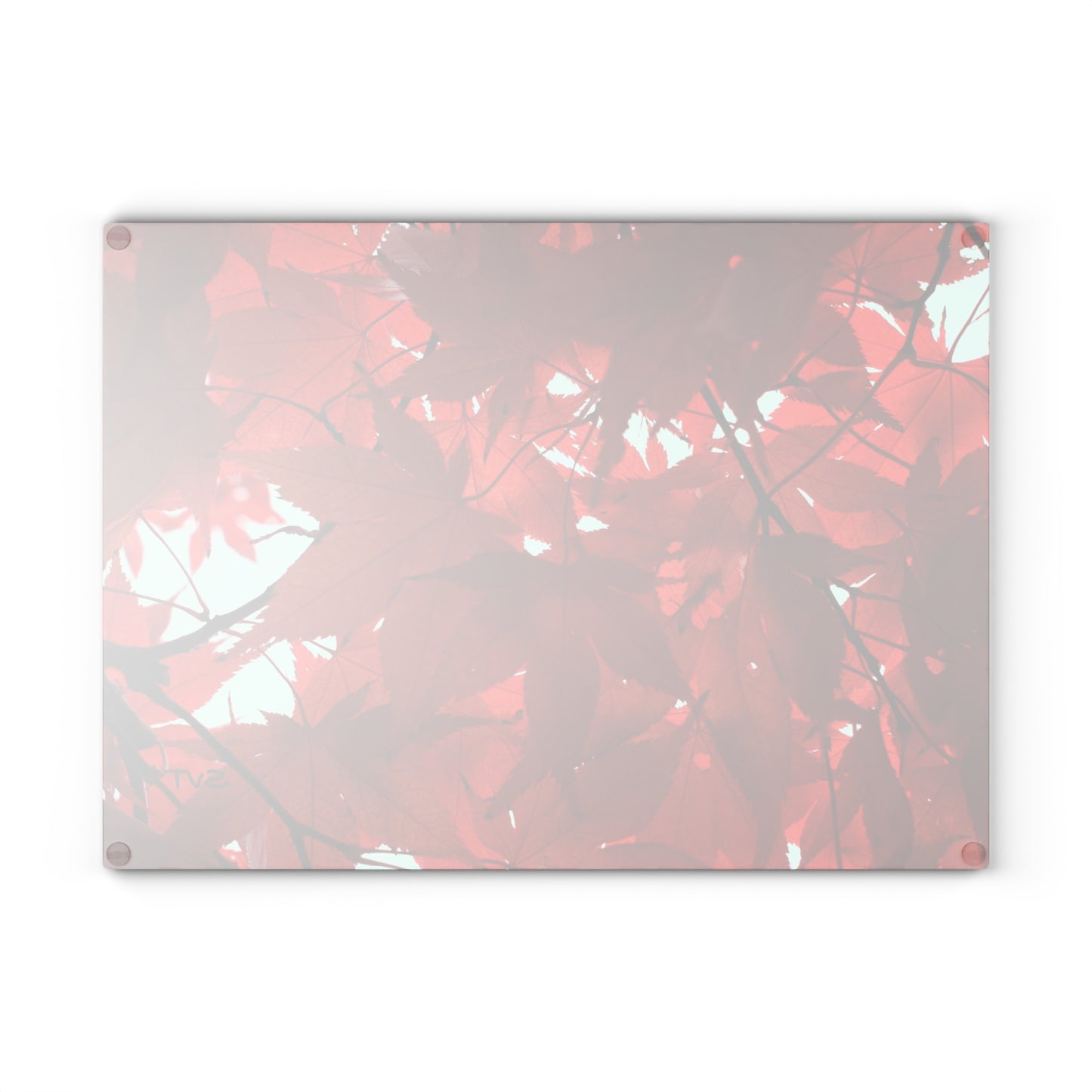 FALL FOLIAGE - Artistic Glass Cutting Board - Unique Kitchen Decor, Modern Chef Gift, Housewarming Present, Vibrant Kitchen Accessory, Abstract Photography Art Design