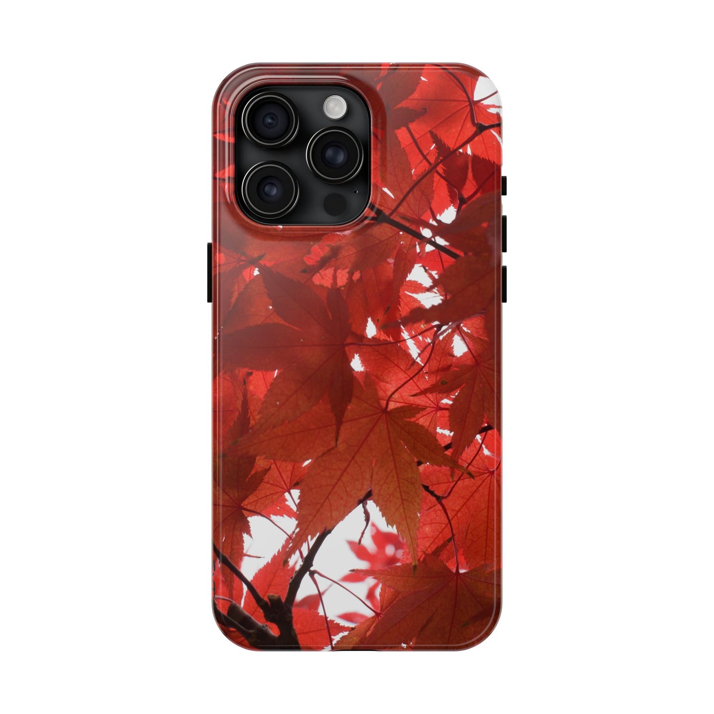 An iPhone or Samsung Tough Phone Case - FALL FOLIAGE - iPhone 16 & 15 - Samsung Galaxy S24 - Durable, Protective Cases for Everyday Adventures, Great for Gifts, Birthdays, Holidays, Original Art Design