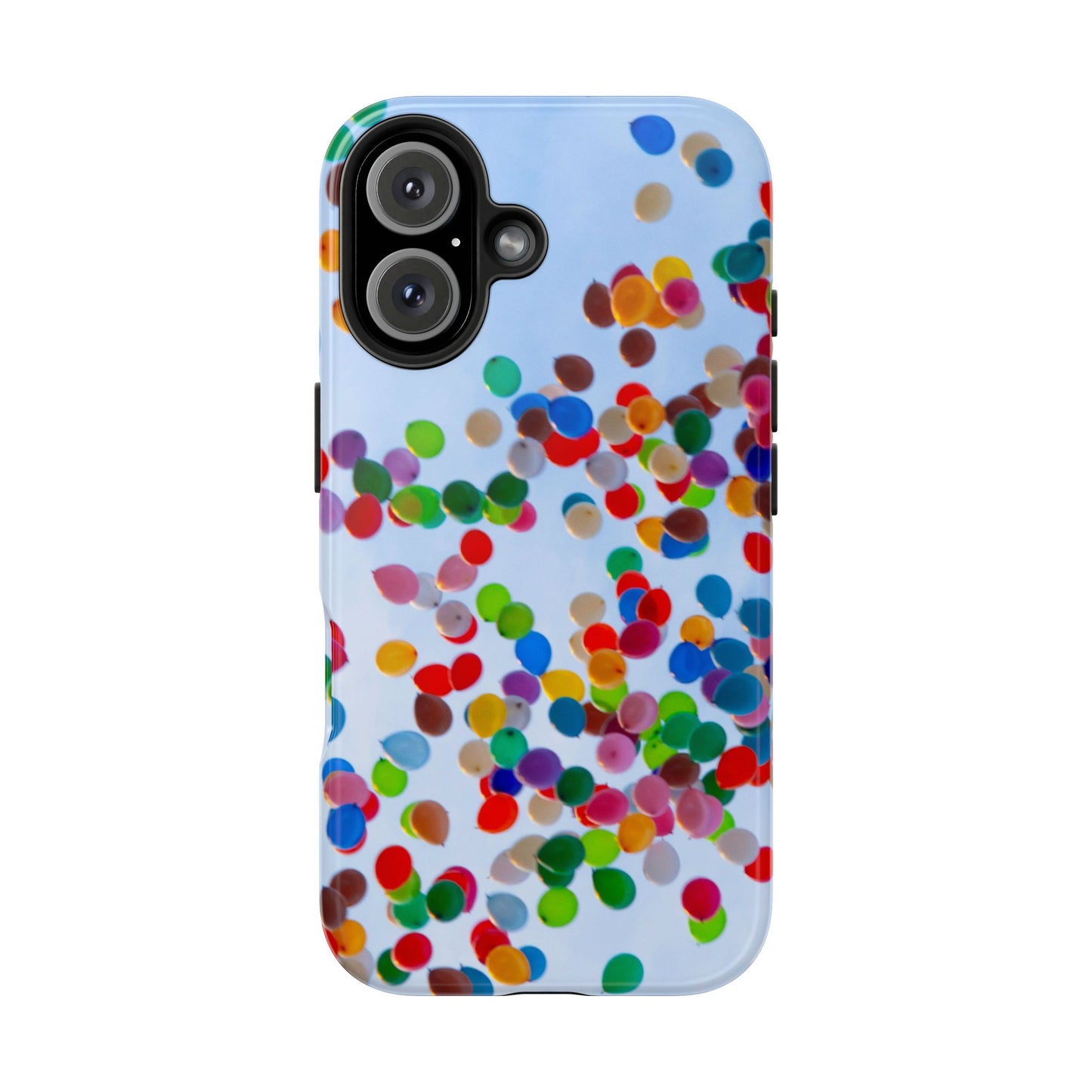 An iPhone or Samsung Tough Phone Case - BALLOONS - iPhone 16 & 15 - Samsung Galaxy S24 - Durable, Protective Cases for Everyday Adventures, Great for Gifts, Birthdays, Holidays, Original Art Design