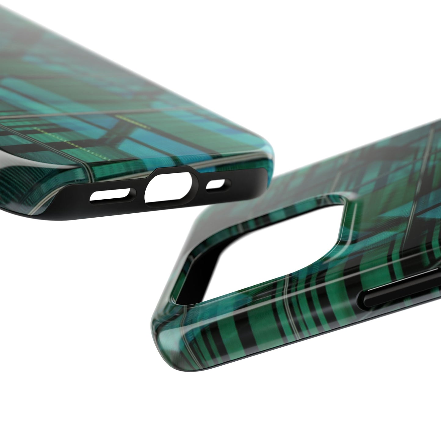 An iPhone or Samsung Tough Phone Case - GLASS - iPhone 16 & 15 - Samsung Galaxy S24 - Durable, Protective Cases for Everyday Adventures, Great for Gifts, Birthdays, Holidays, Original Art Design