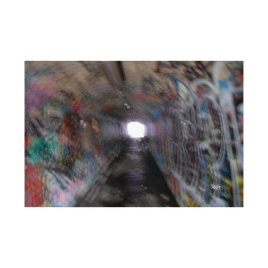 THE LIGHT AT THE END OF THE TUNNEL - Matte Poster, Wall Art, Home Decor, Seasonal Decoration, Gift for Nature Lovers, Fall Artwork