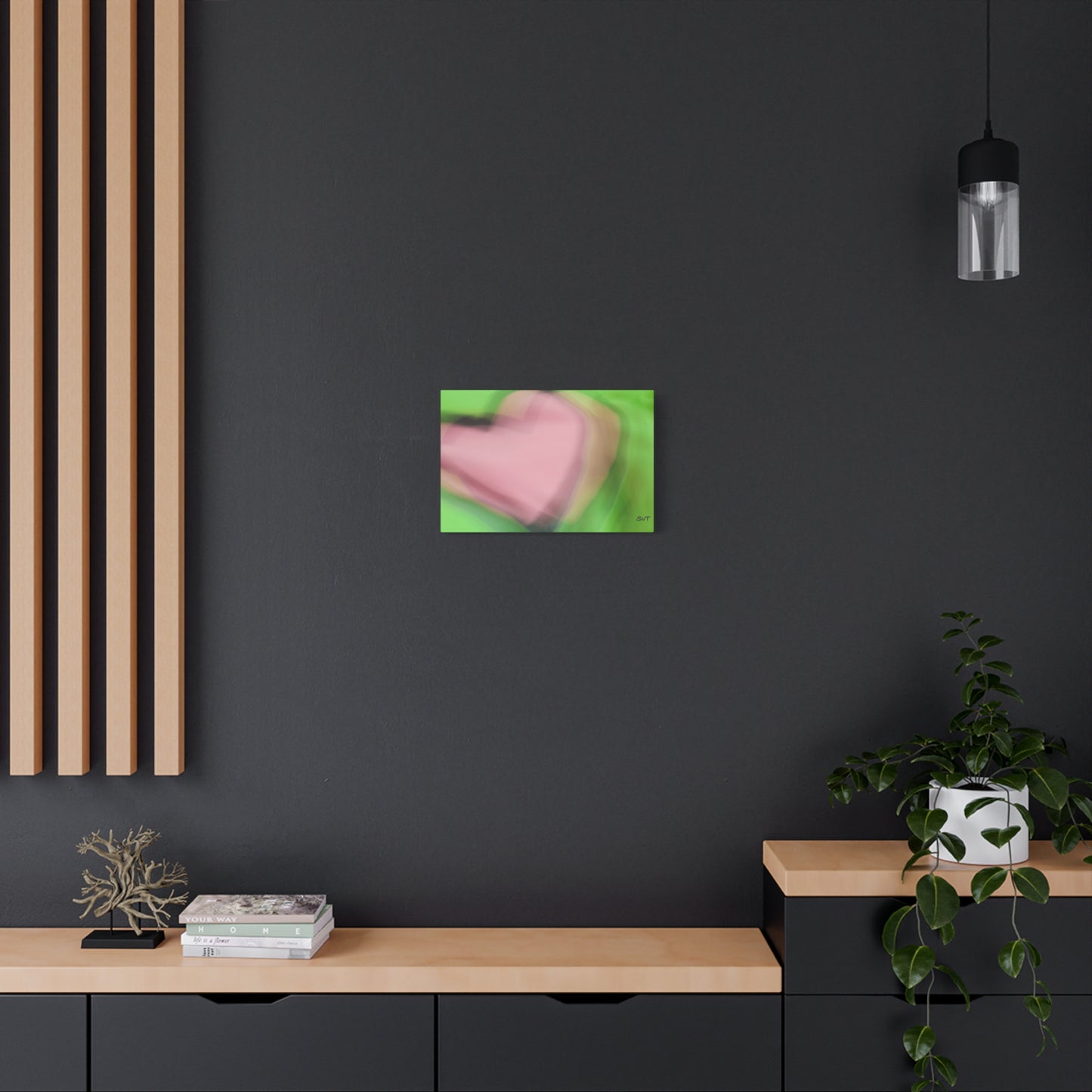 PINK HEART - Matte Canvas, Stretched, 1.25"