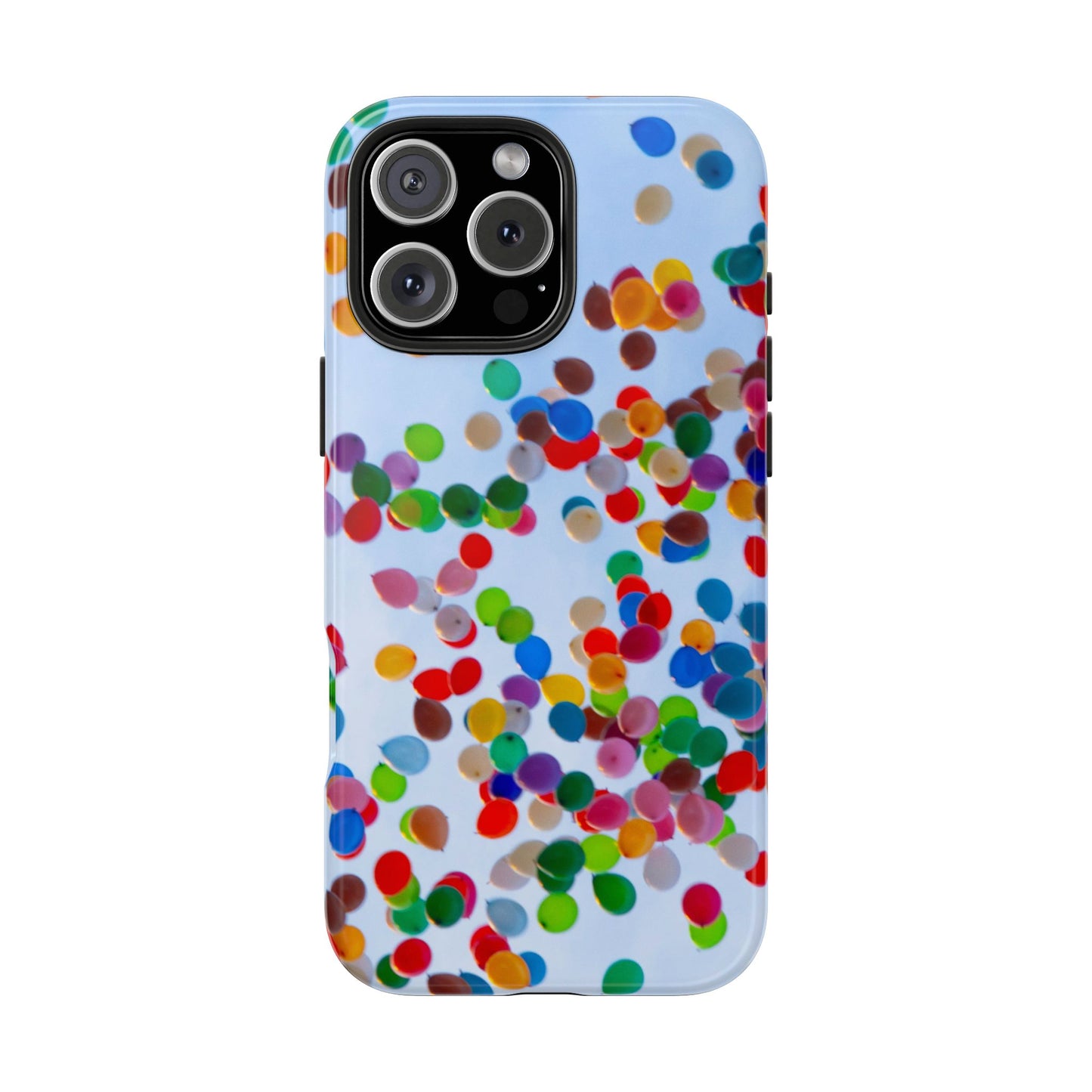 An iPhone or Samsung Tough Phone Case - BALLOONS - iPhone 16 & 15 - Samsung Galaxy S24 - Durable, Protective Cases for Everyday Adventures, Great for Gifts, Birthdays, Holidays, Original Art Design