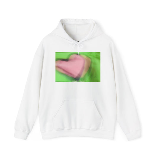 PINK HEART - Hooded Hoodie Sweatshirt - Cozy Unisex Pullover Jumper for Positive Vibes, Gift for Friends, Everyday Comfort, Self-Expression