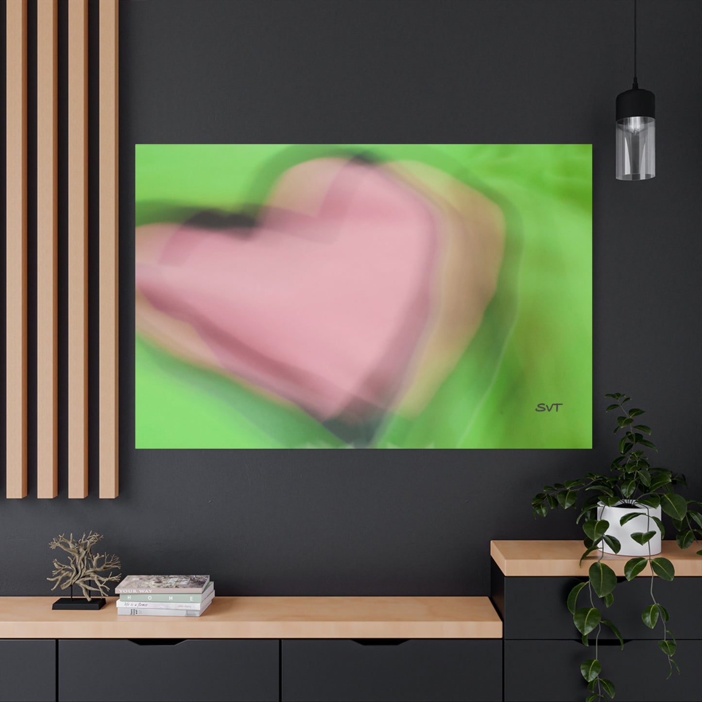 PINK HEART - Matte Canvas, Stretched, 1.25"