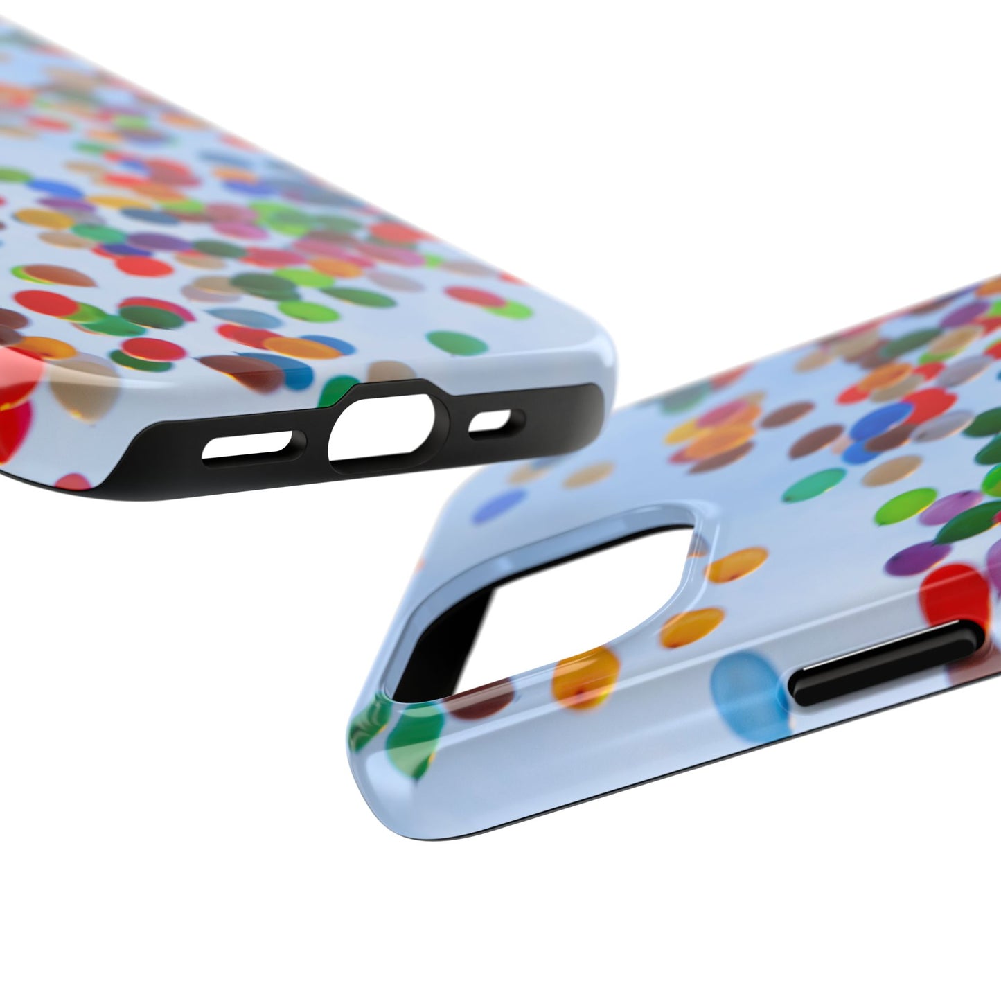 An iPhone or Samsung Tough Phone Case - BALLOONS - iPhone 16 & 15 - Samsung Galaxy S24 - Durable, Protective Cases for Everyday Adventures, Great for Gifts, Birthdays, Holidays, Original Art Design